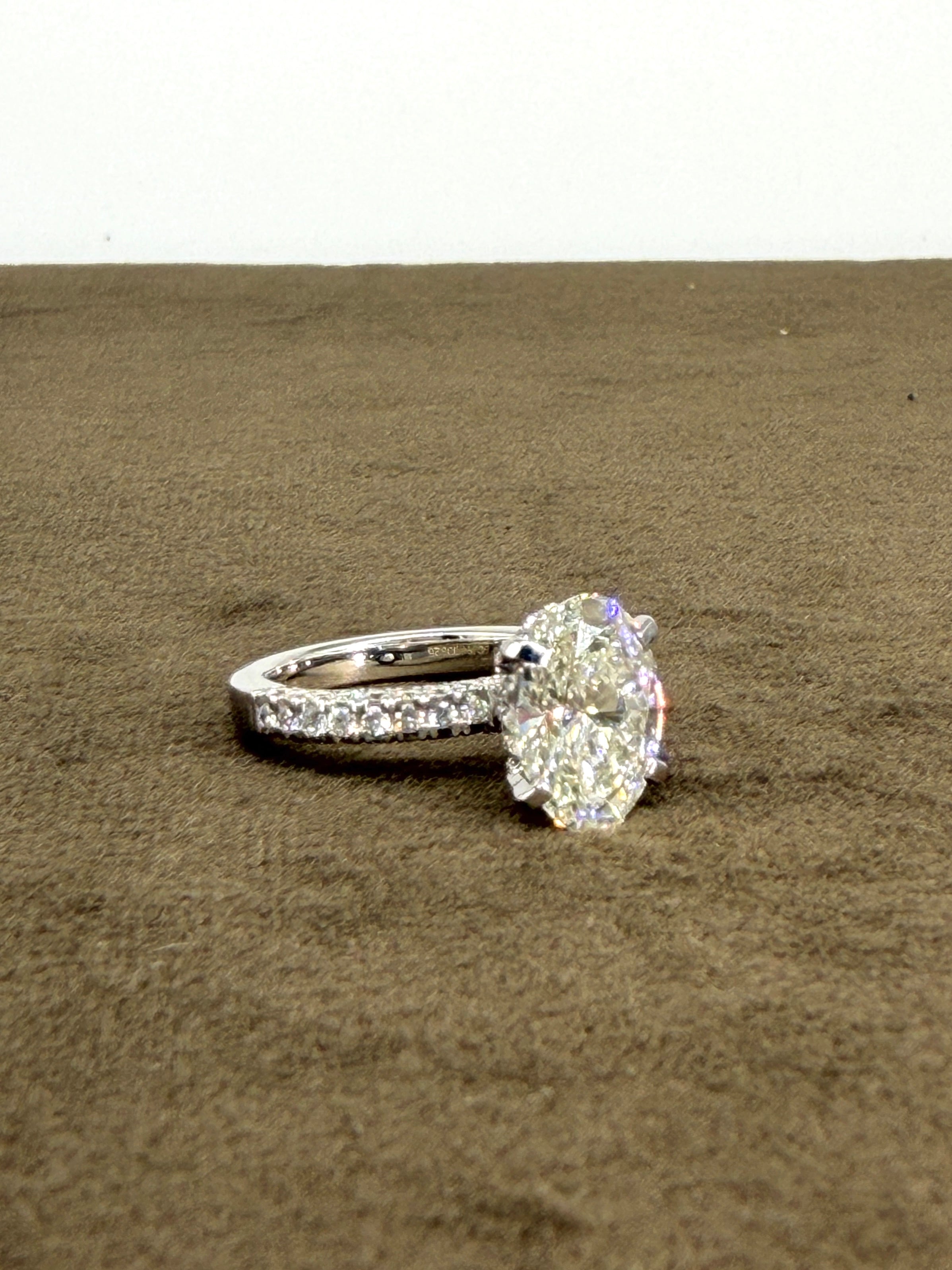 Radiant Trace Lab Diamond Ring