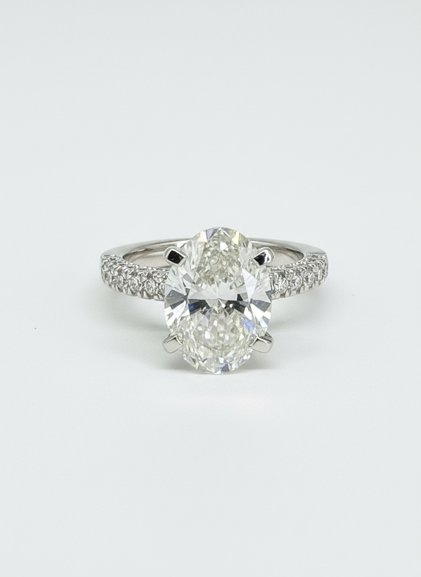 Radiant Trace Lab Diamond Ring