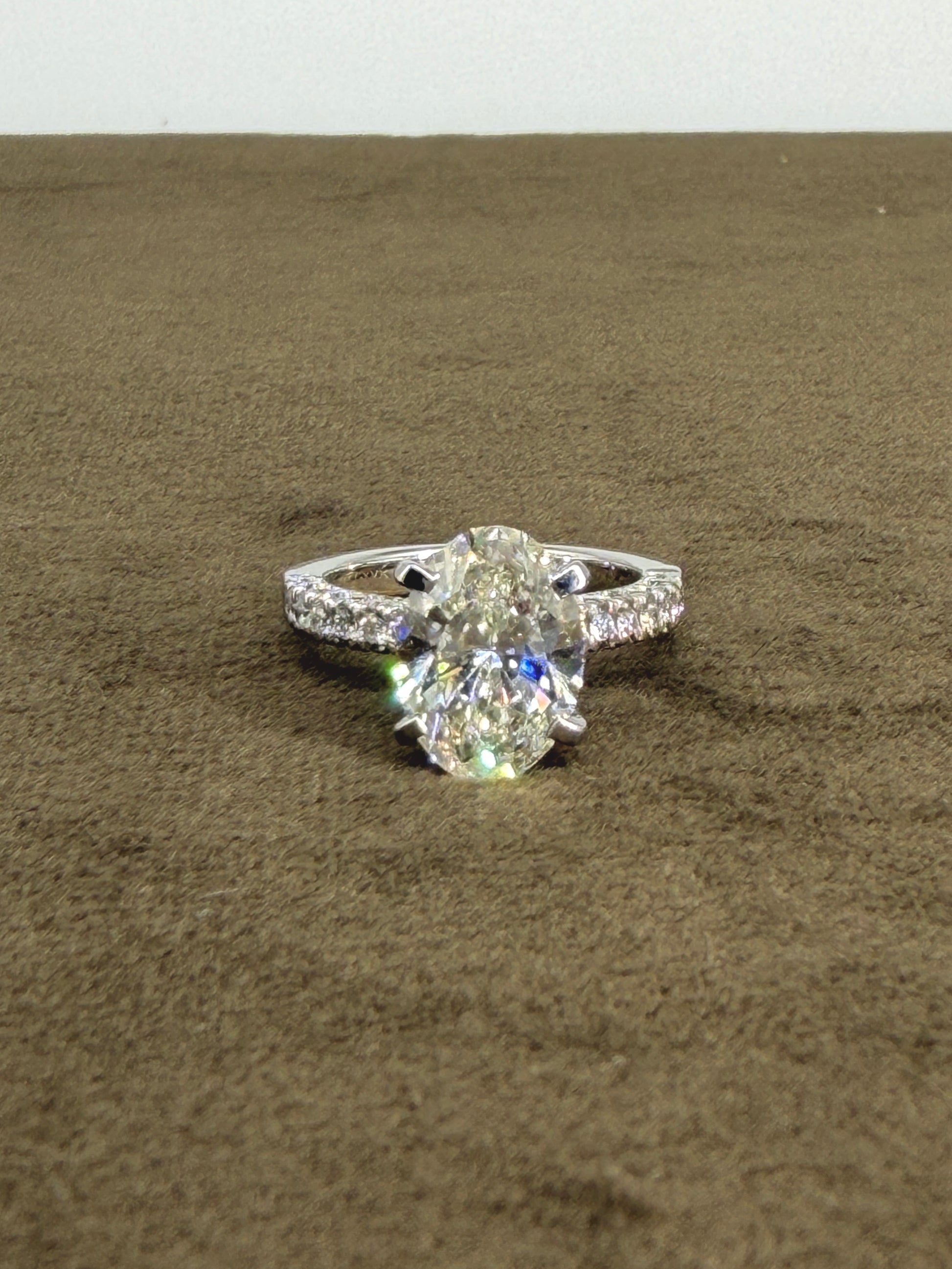 Radiant Trace Lab Diamond Ring