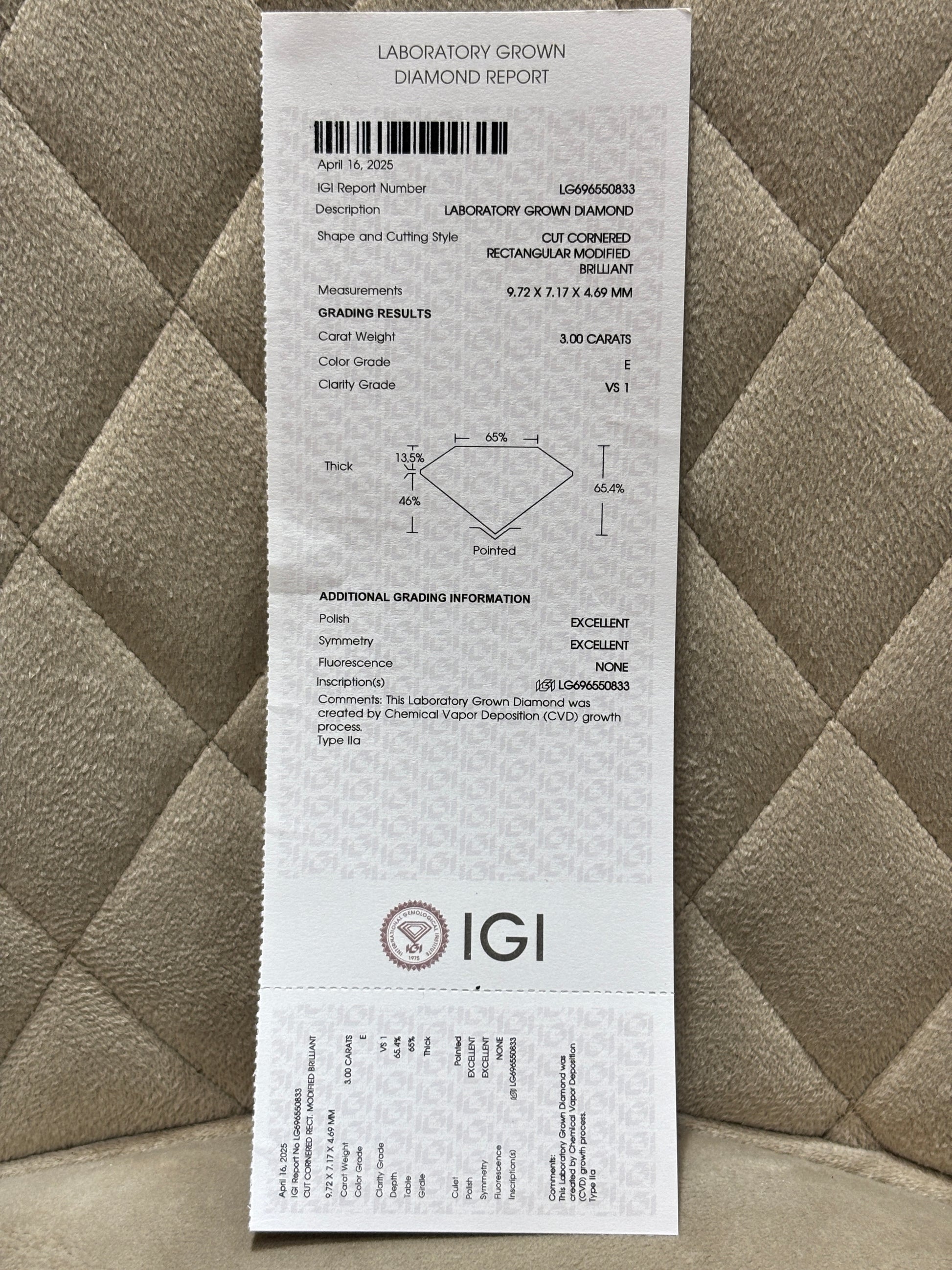 Grandeur Lab Diamond Ring