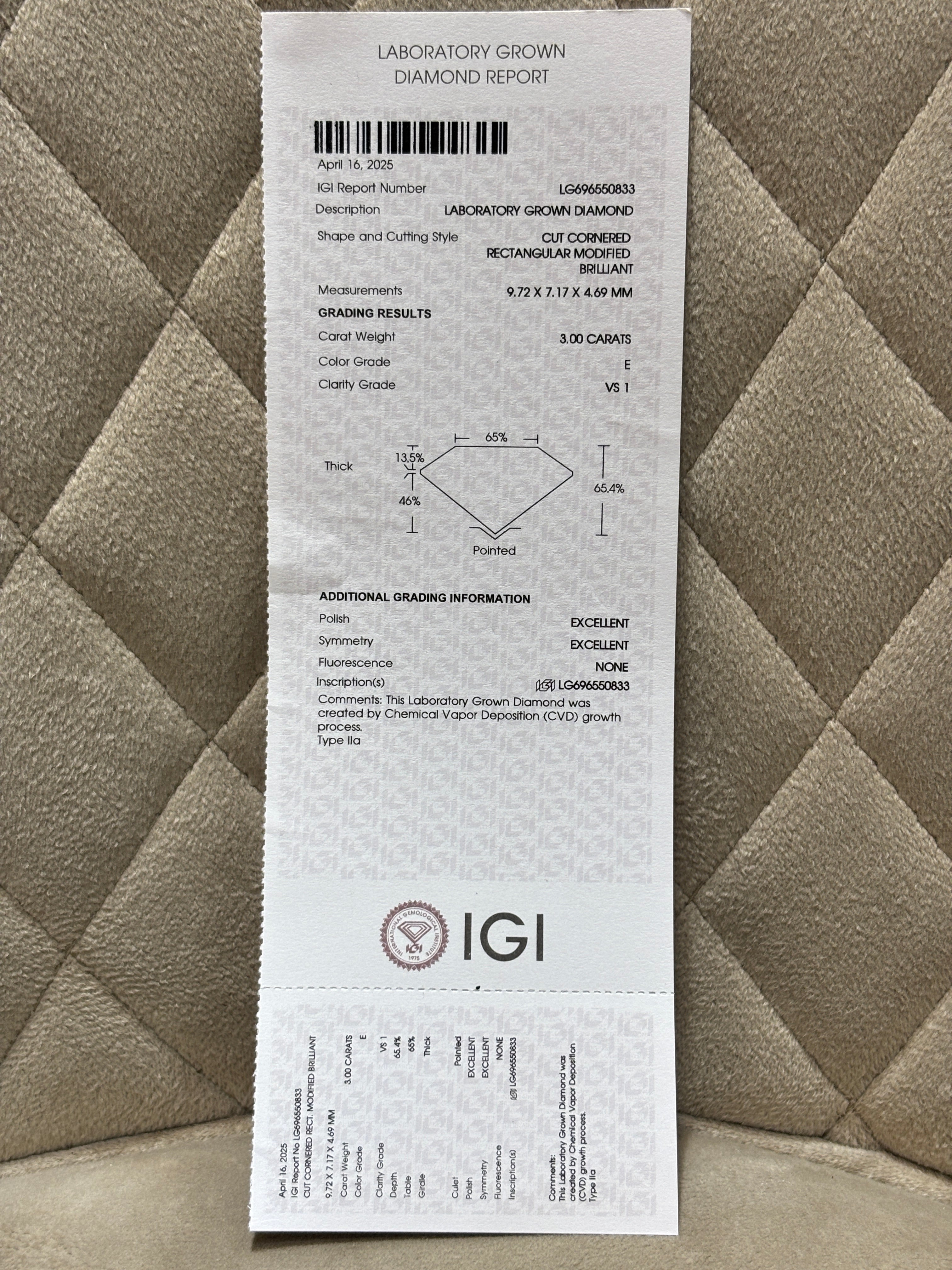 Grandeur Lab Diamond Ring