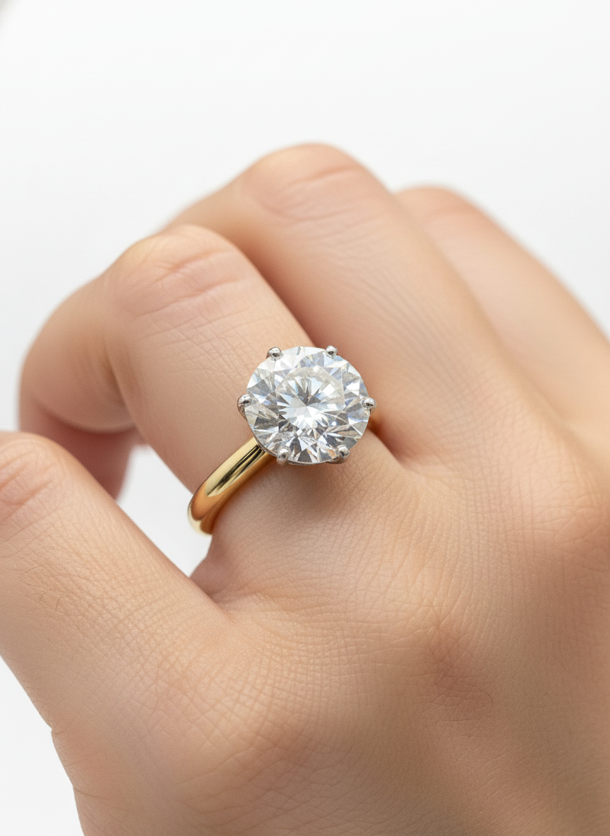 Mirage Solitaire Lab Diamond Ring