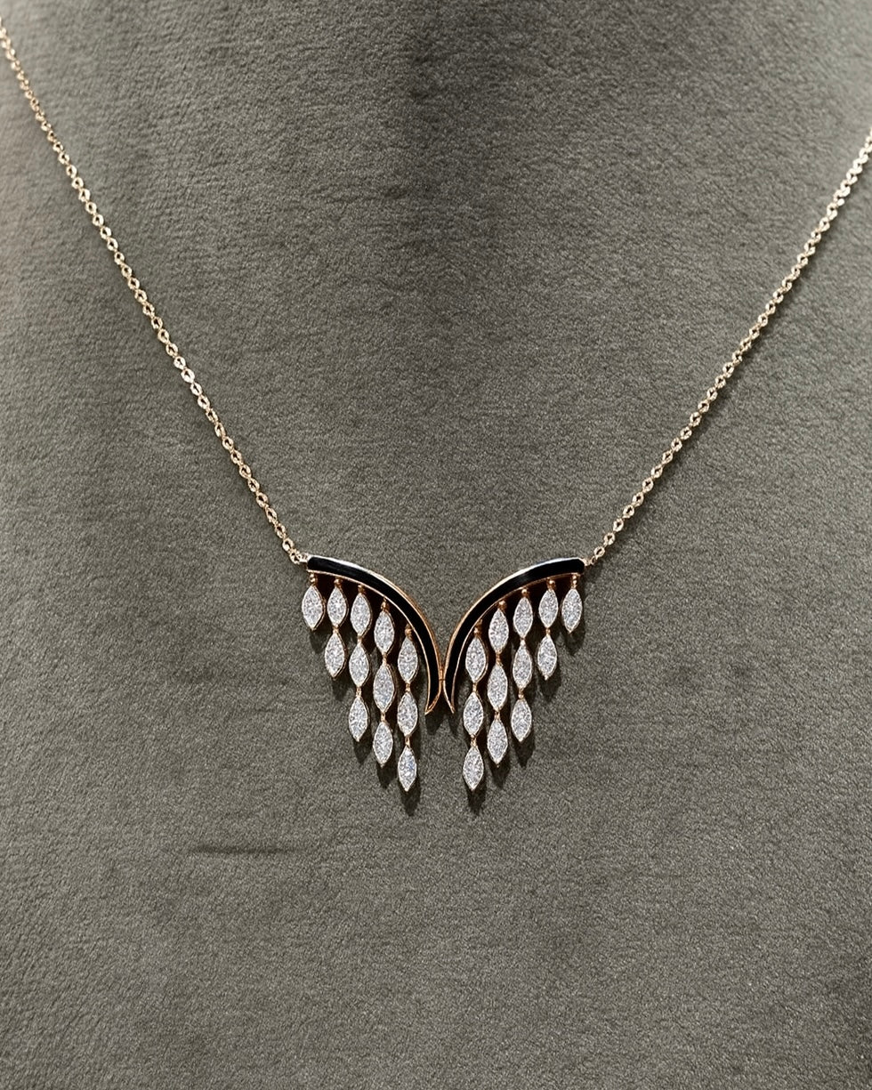 Elira Flame Lab Diamond Pendant - Fiona Diamonds - Fiona Diamonds