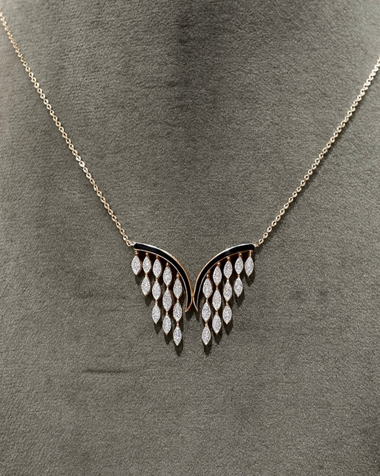 Elira Flame Lab Diamond Pendant - Fiona Diamonds - Fiona Diamonds