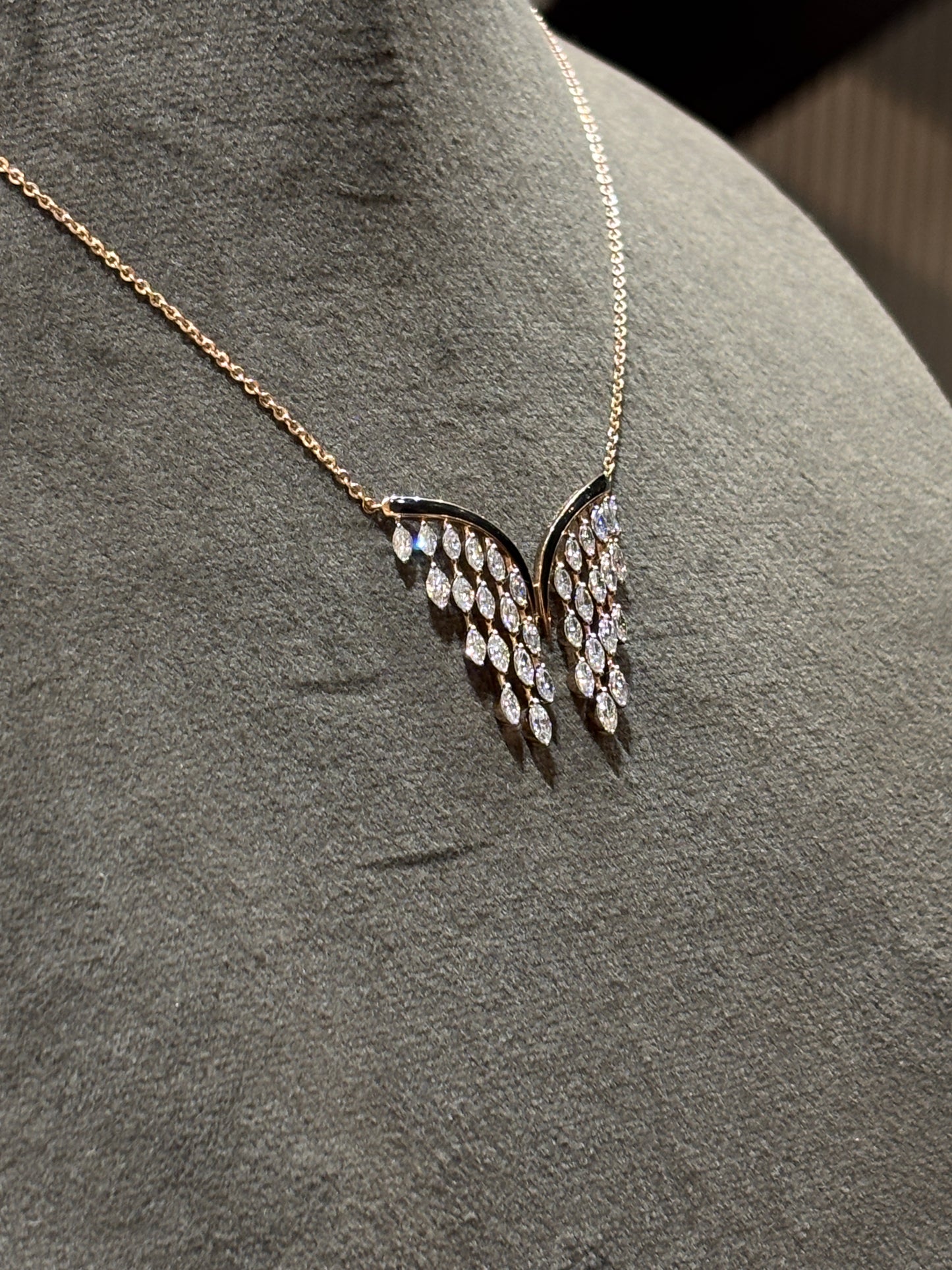 Elira Flame Lab Diamond Pendant - Fiona Diamonds - Fiona Diamonds