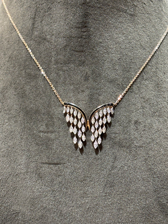 Elira Flame Lab Diamond Pendant - Fiona Diamonds - Fiona Diamonds