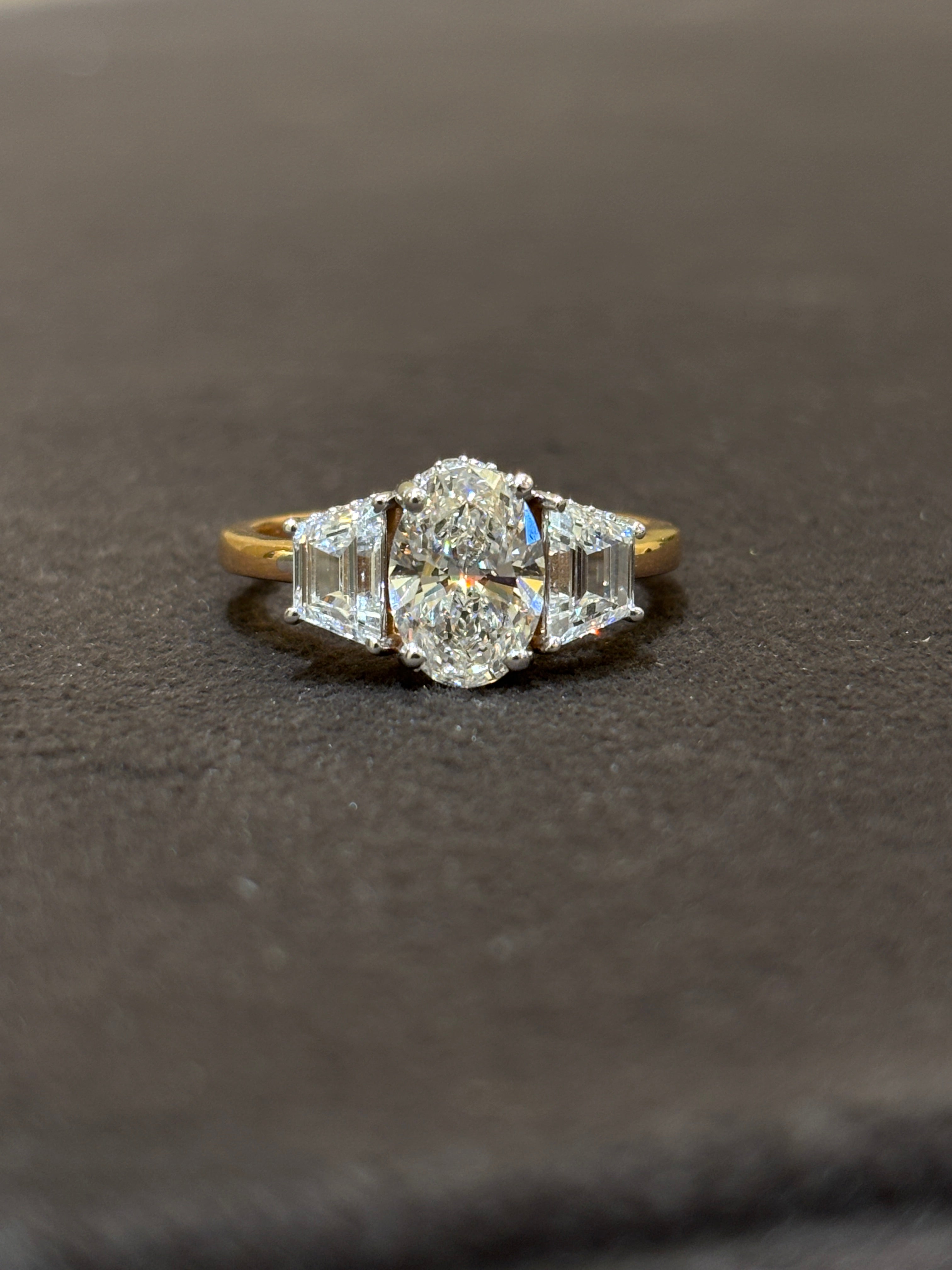 Amber Horizon Lab Diamond Ring