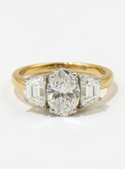 Amber Horizon Lab Diamond Ring