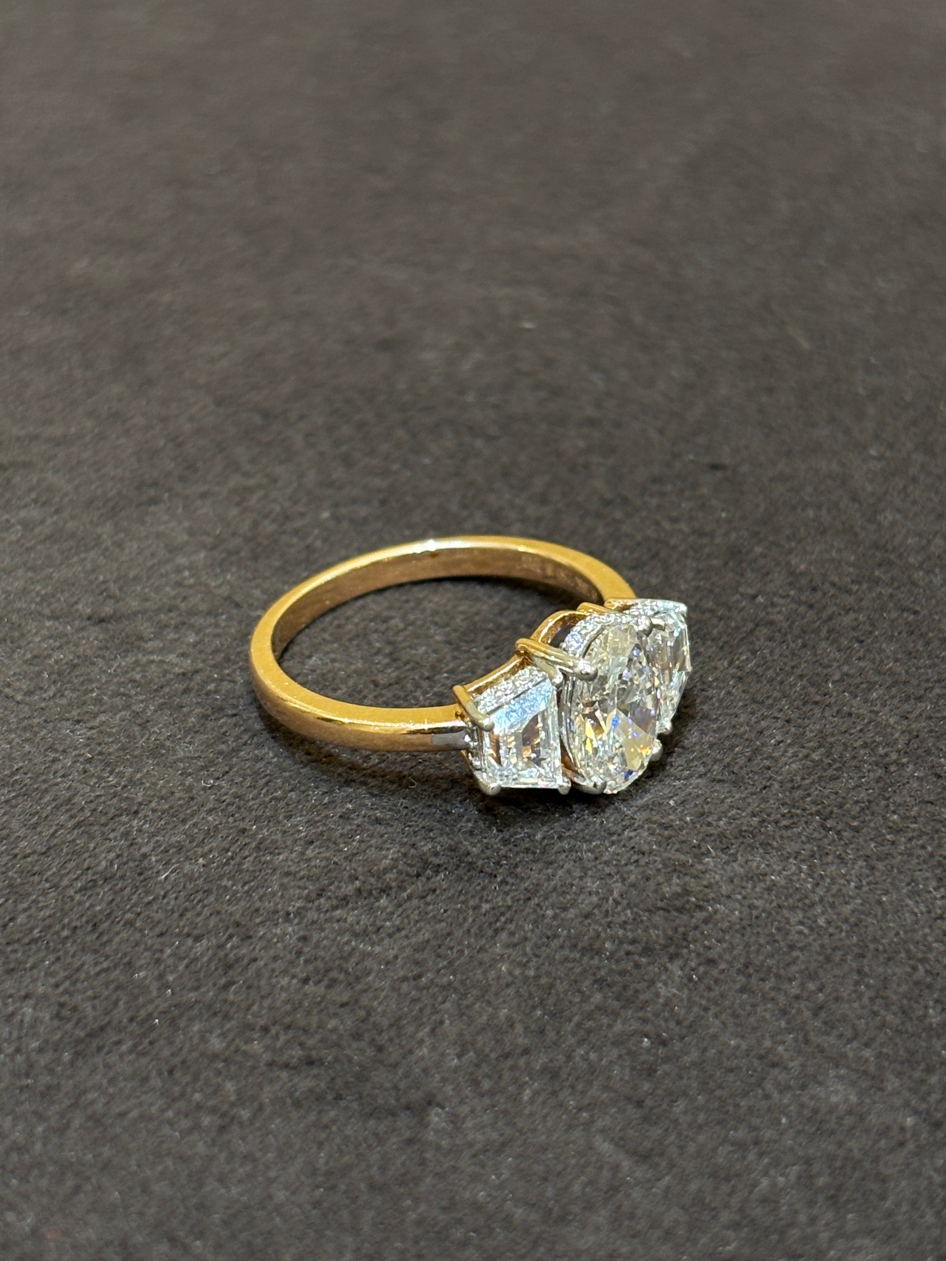 Amber Horizon Lab Diamond Ring