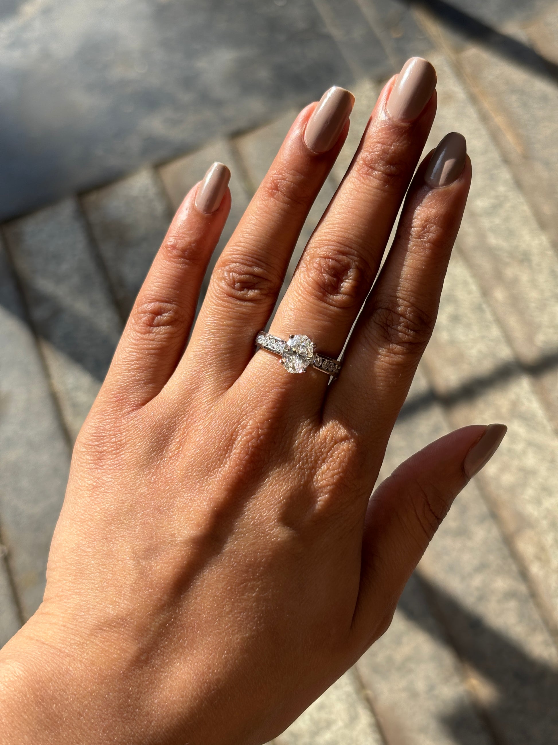 Yuhan Lab Diamond Ring -  Elegant & Bold