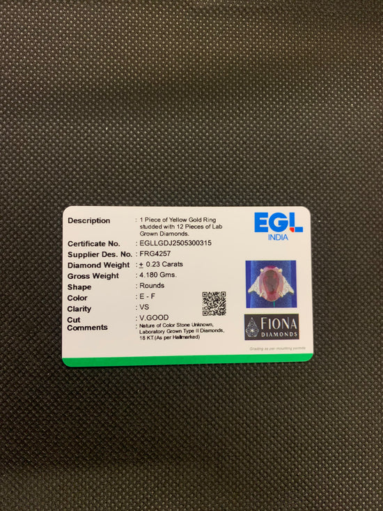 Ayla Drift Lab Diamond Ring