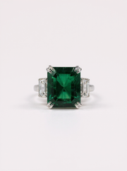 Lyra Halo Lab Diamond Ring
