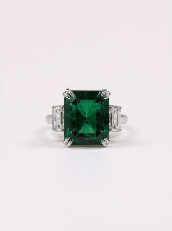 Lyra Halo Lab Diamond Ring