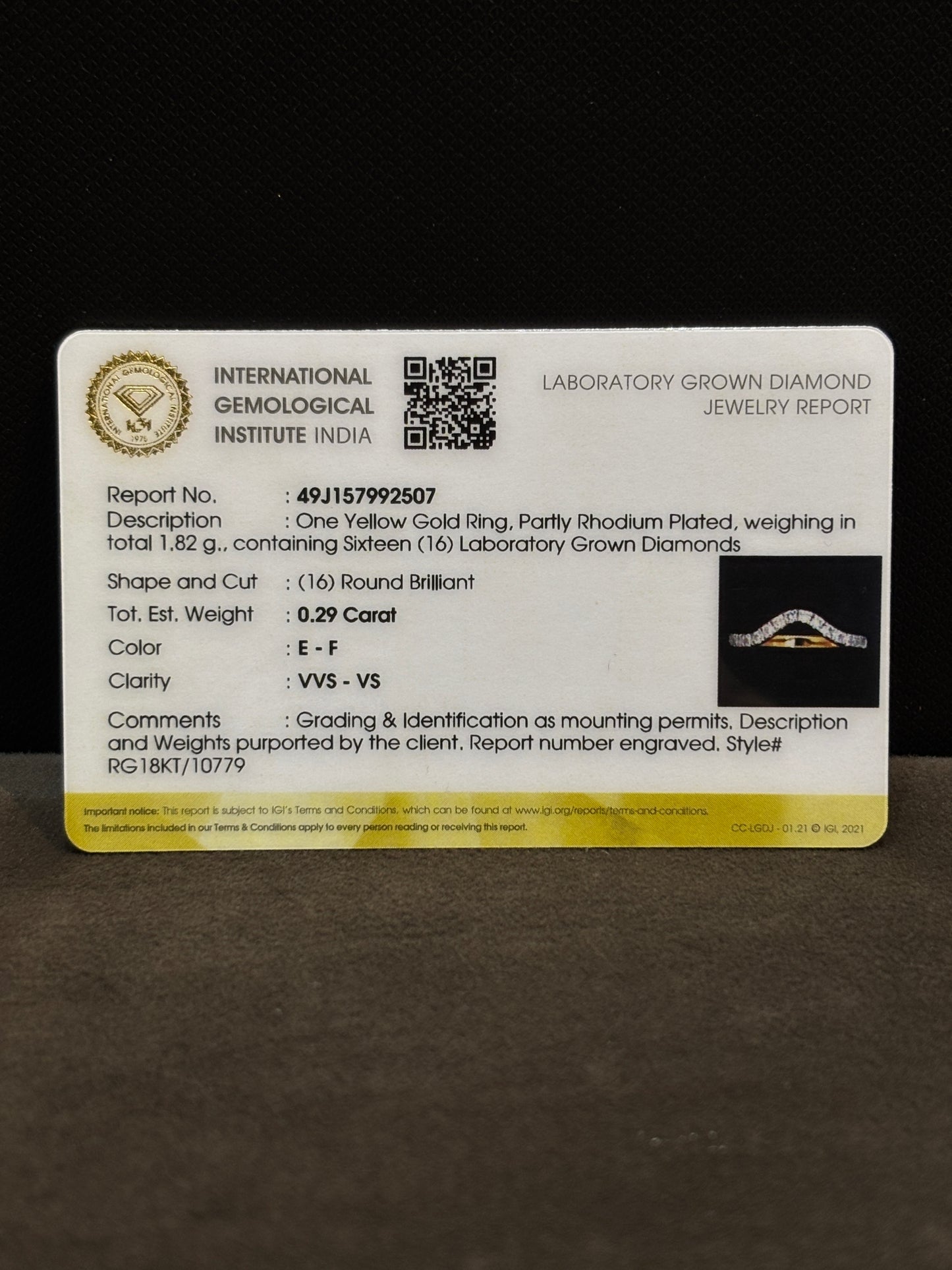 Timeless Veil Lab Diamond Ring