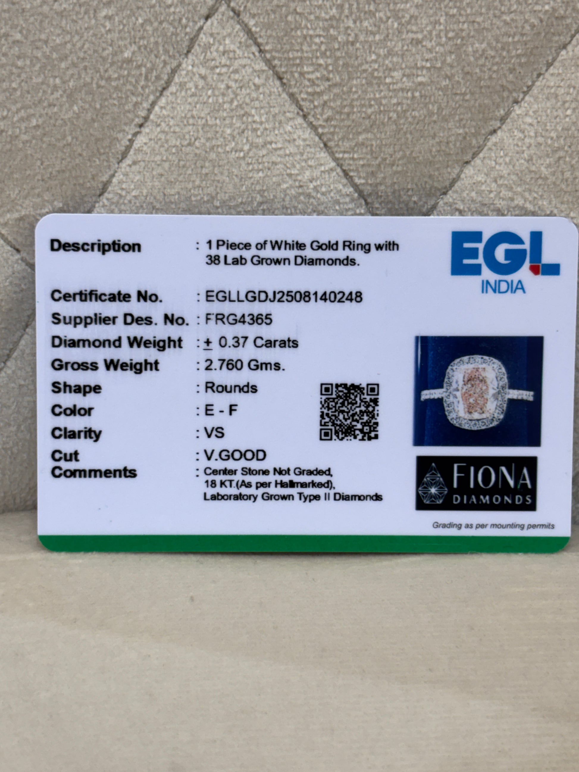 Mystic Horizon Lab Diamond Ring