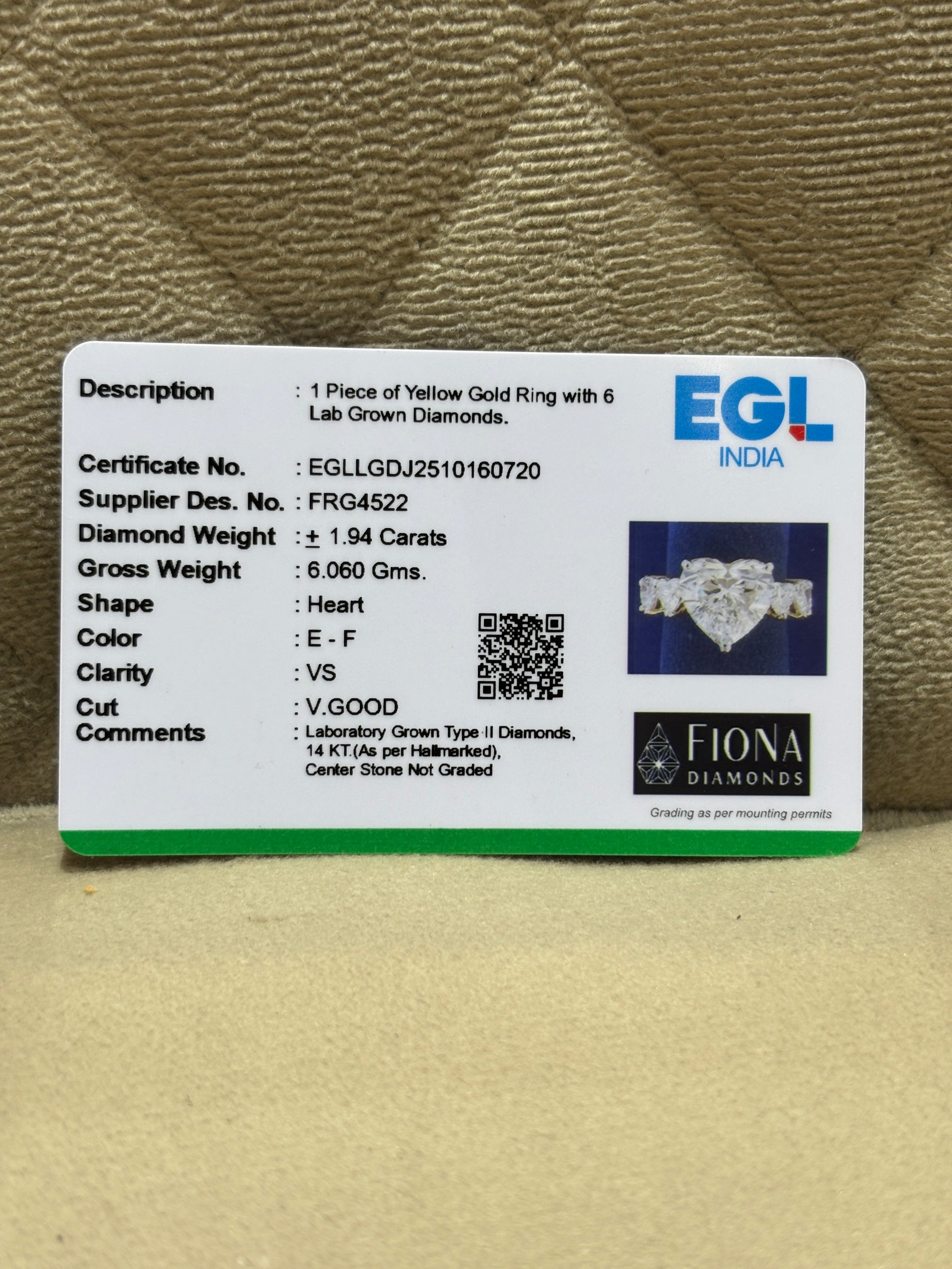 Zarela Dawn Lab Diamond Ring