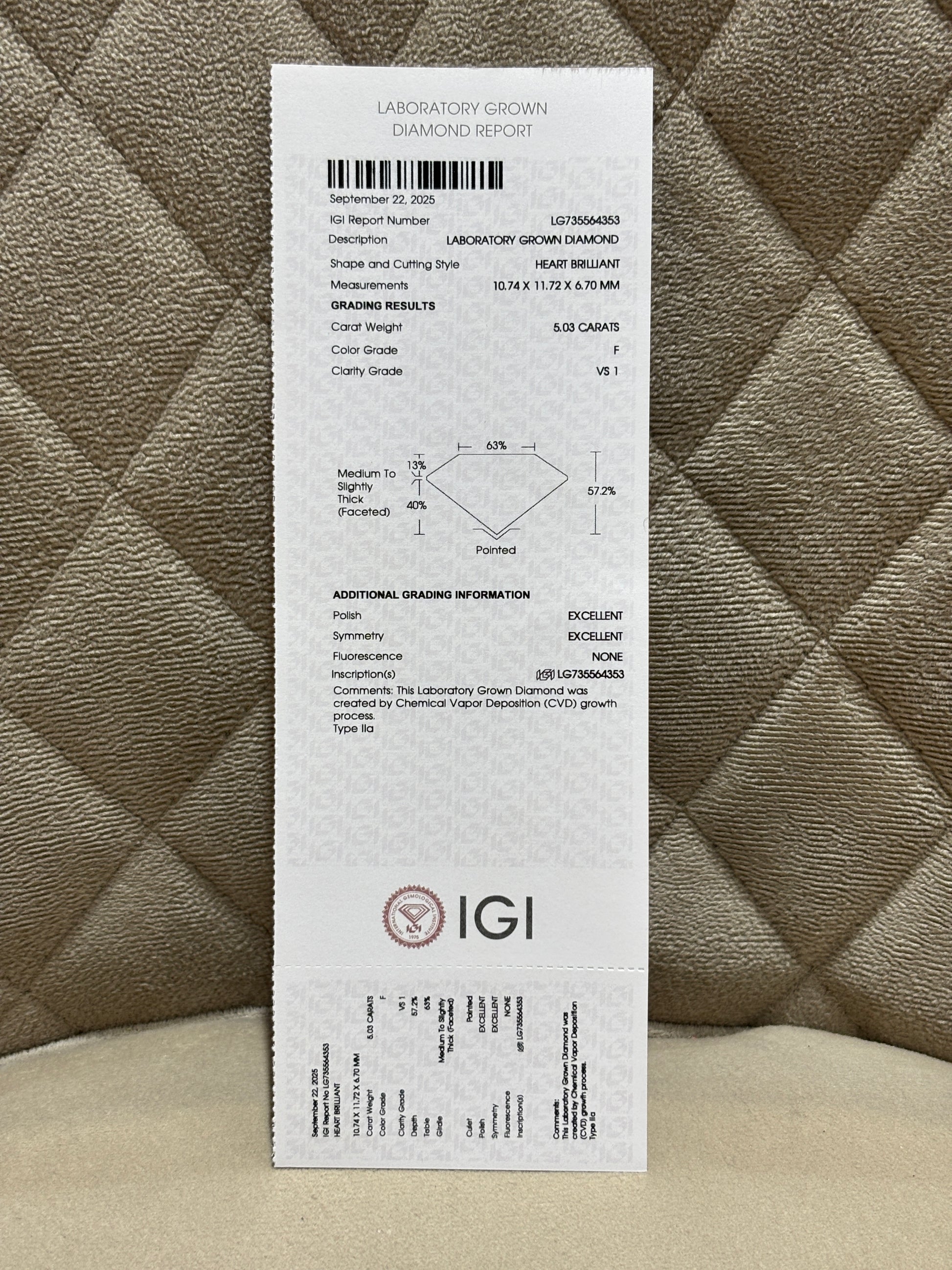 Zarela Dawn Lab Diamond Ring