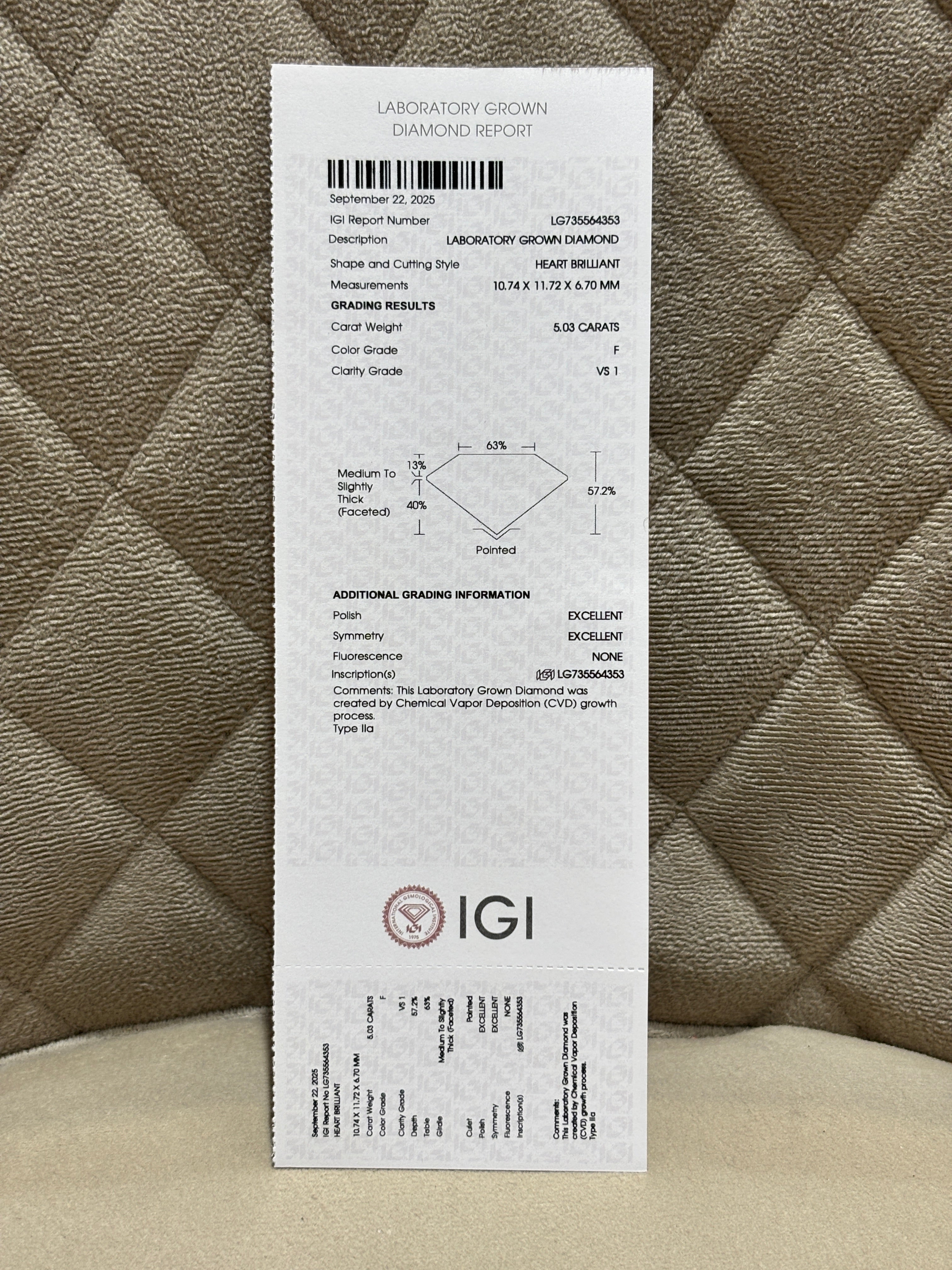 Zarela Dawn Lab Diamond Ring