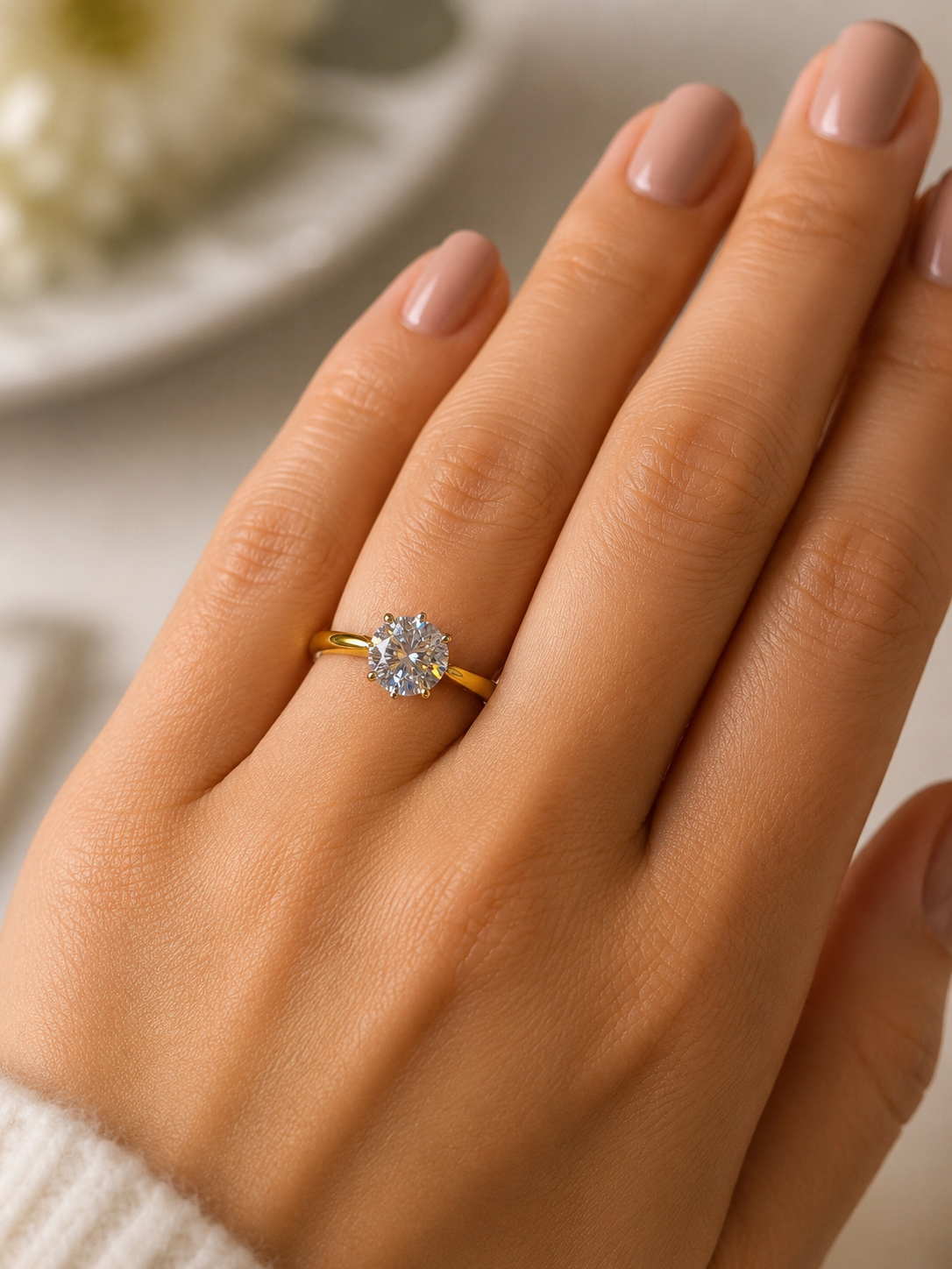 Rosalind Lab Diamond Ring