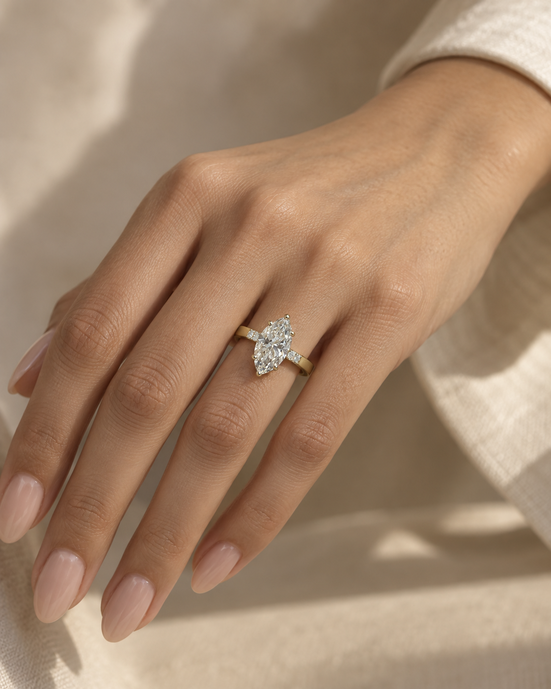 Selveth Drolcal Lab Grown Diamond Ring