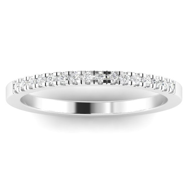 Emmeline Round Lab Diamond Eternity Ring in 18K White Gold by Fiona Diamonds