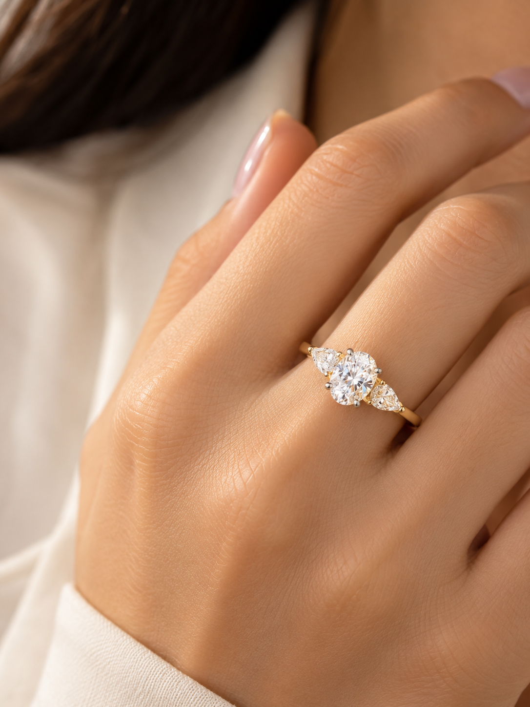 Cyra Arc Lab Diamond Ring