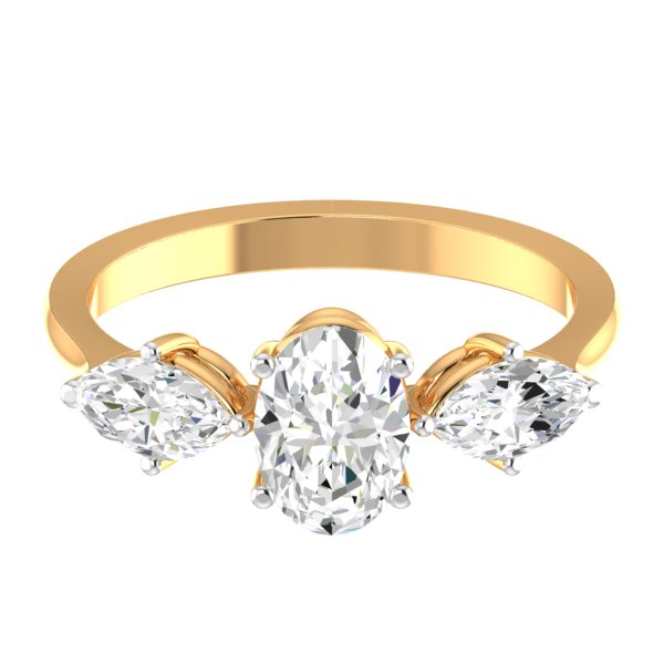 Tram Oval Lab Diamond Ring - Fiona Diamonds - Fiona Diamonds