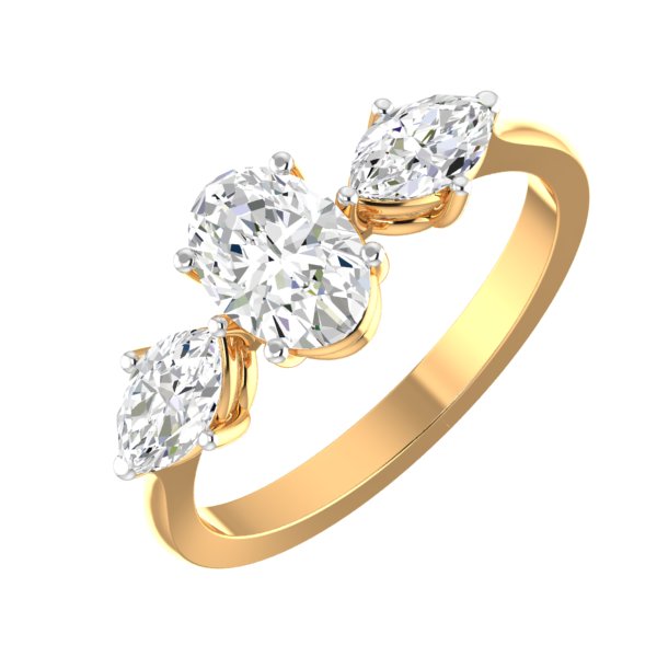Tram Oval Lab Diamond Ring - Fiona Diamonds - Fiona Diamonds