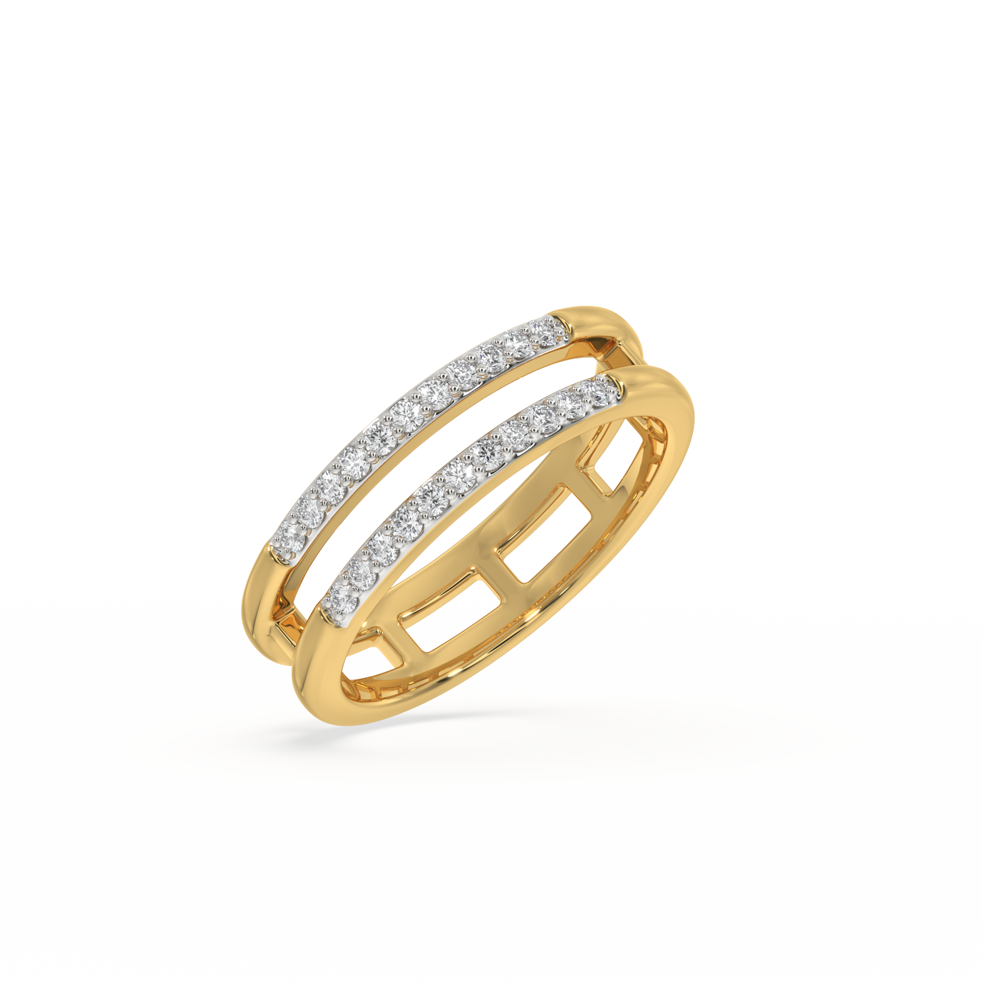 0.20ct Lab Grown Diamond Ring in 18kt Gold Vermeil