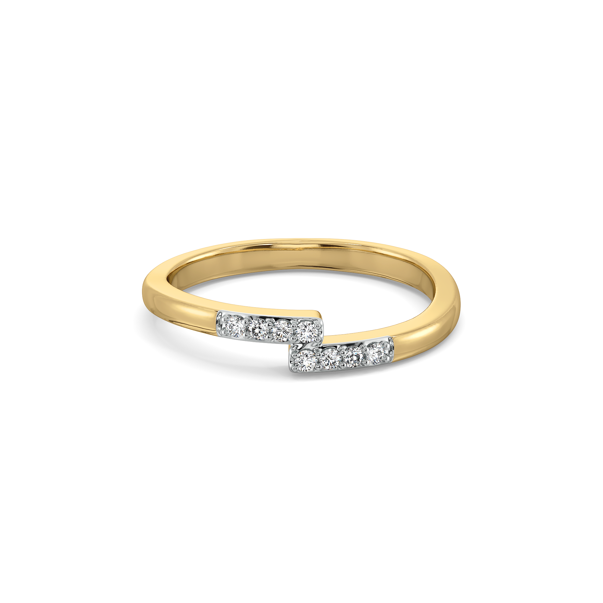 0.10ct Lab Grown Diamond Ring in 18kt Gold Vermeil