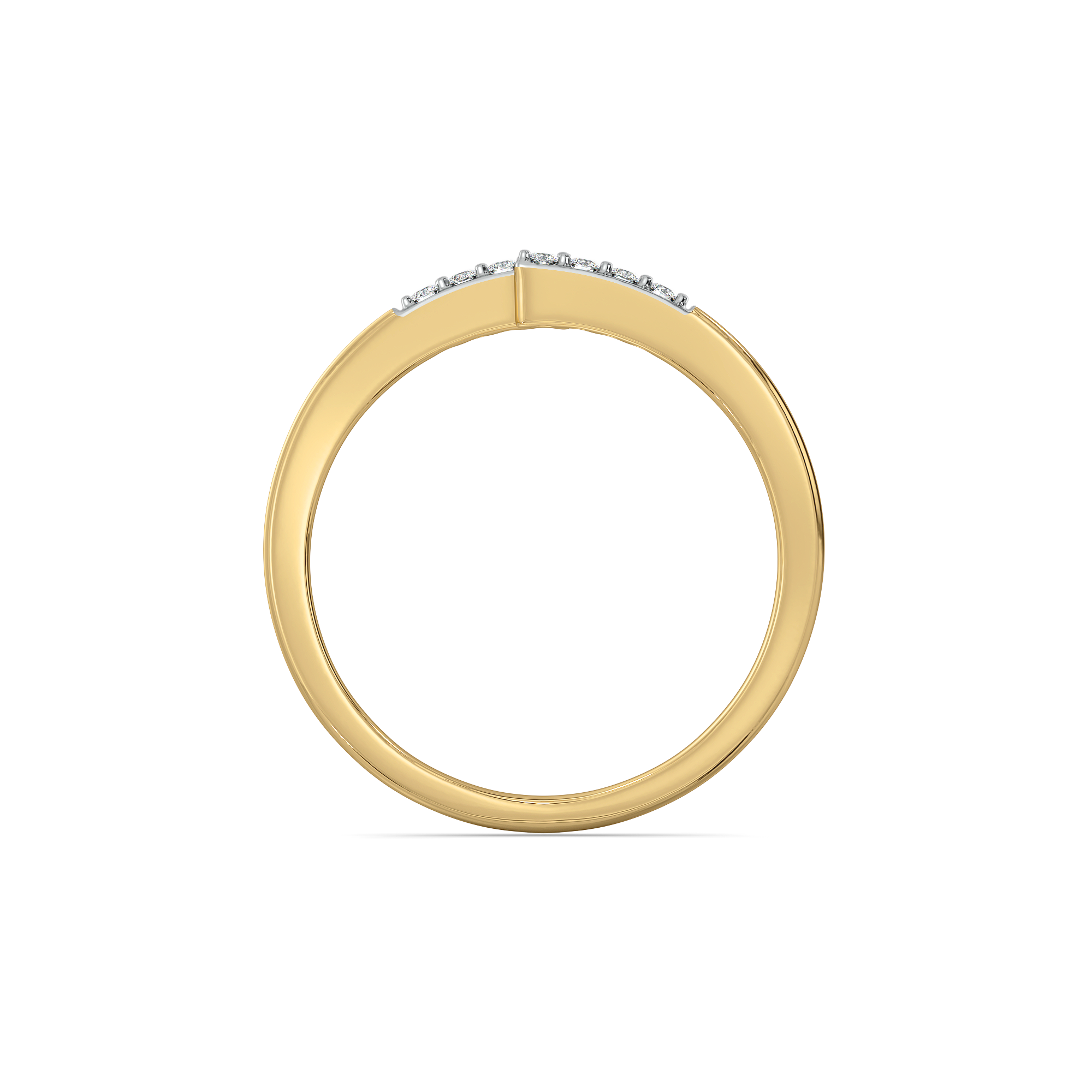 0.10ct Lab Grown Diamond Ring in 18kt Gold Vermeil