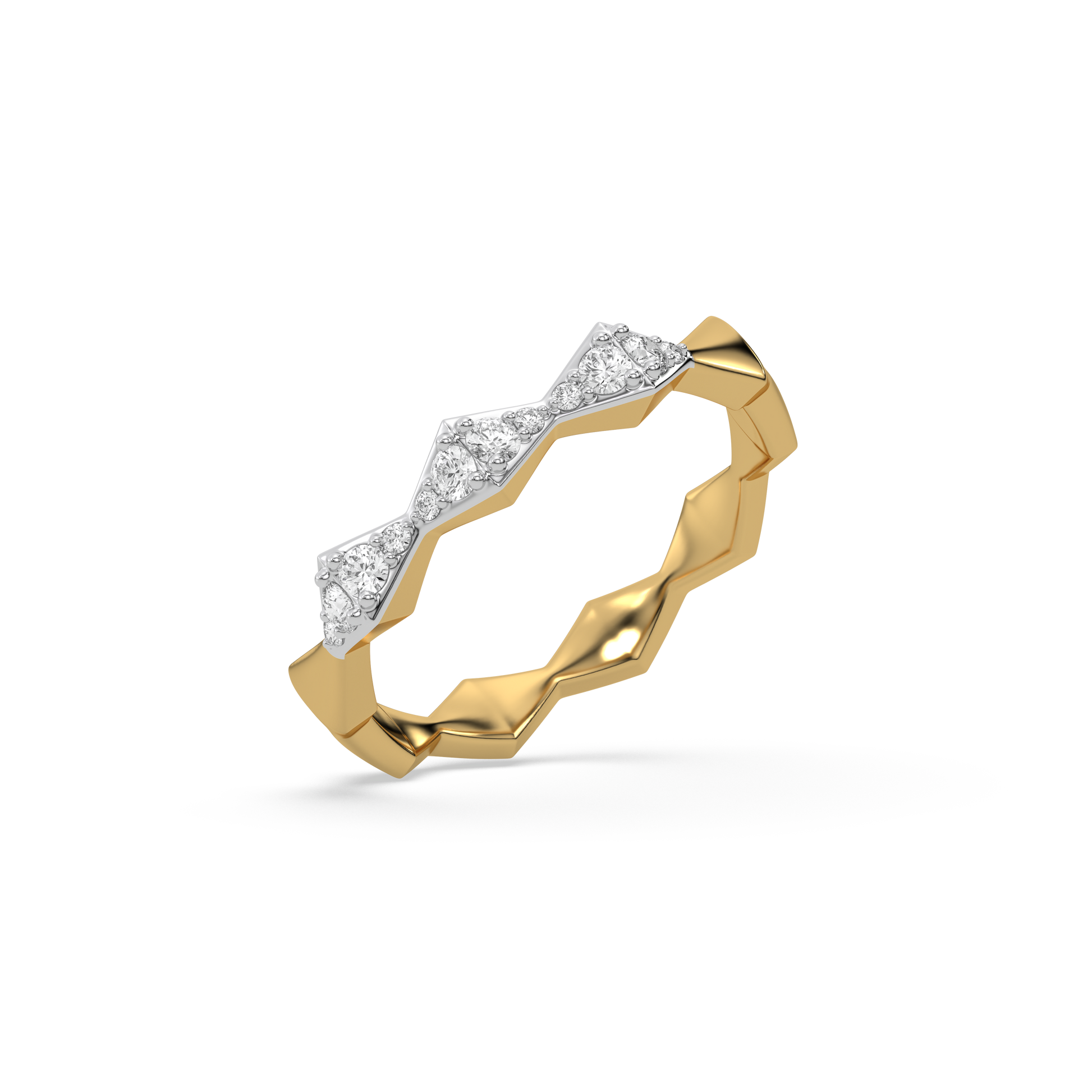 0.19ct Lab Grown Diamond Ring in 18kt Gold Vermeil
