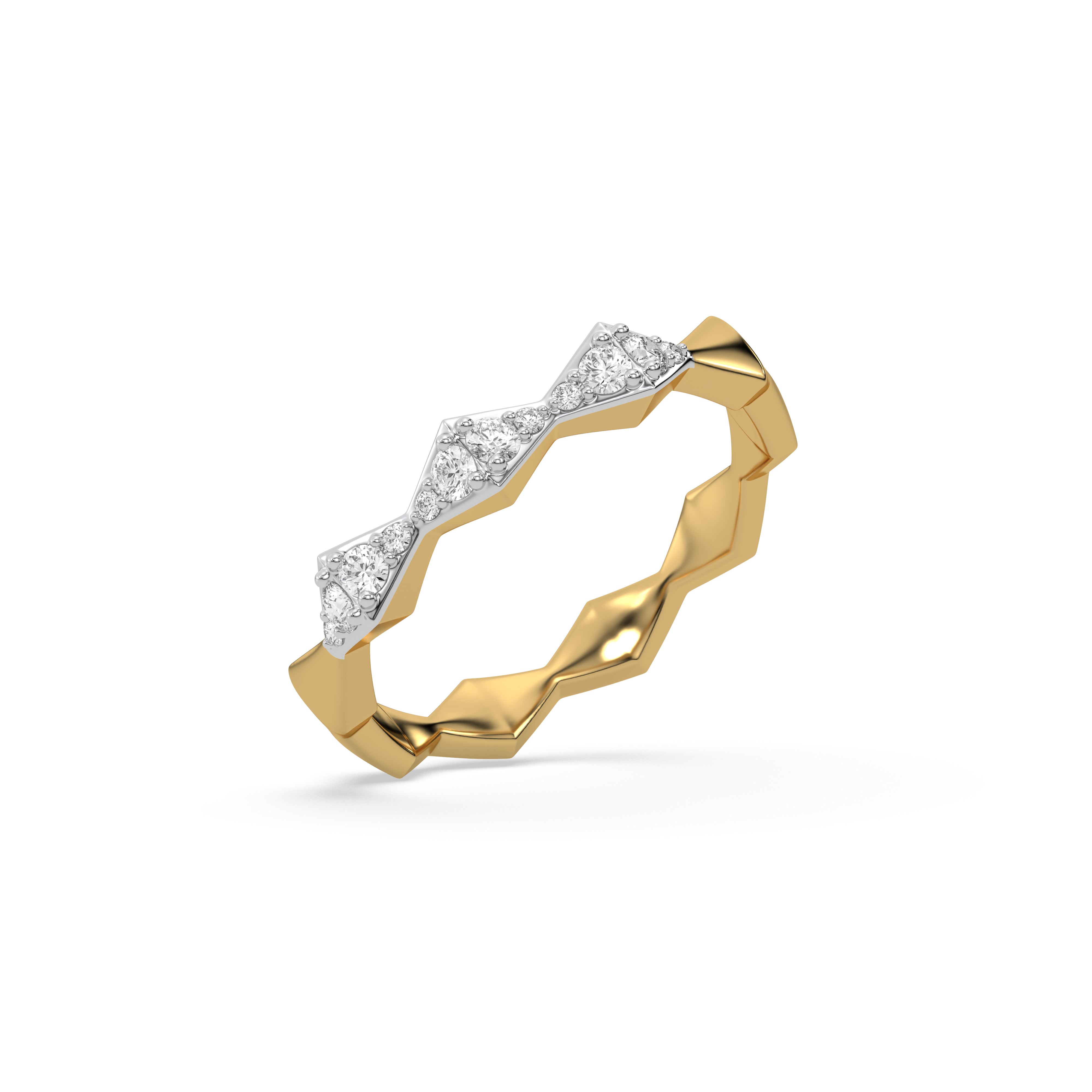 0.19ct Lab Grown Diamond Ring in 18kt Gold Vermeil