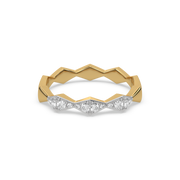 0.19ct Lab Grown Diamond Ring in 18kt Gold Vermeil