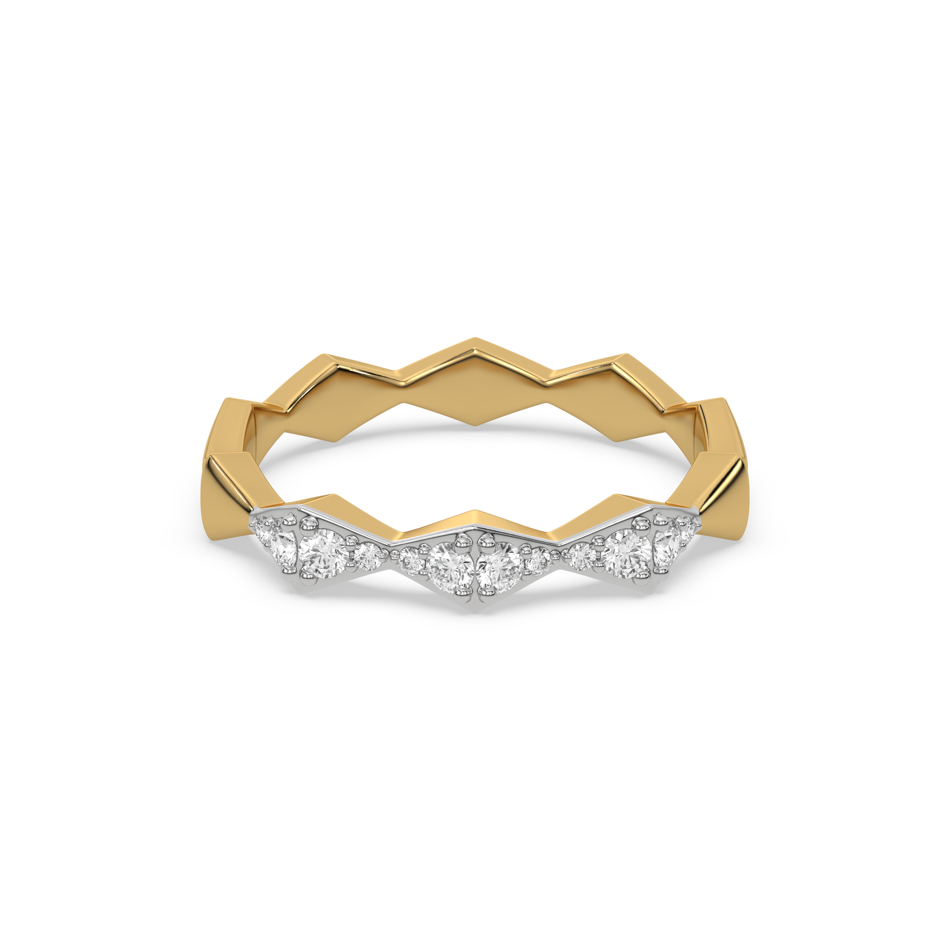 0.19ct Lab Grown Diamond Ring in 18kt Gold Vermeil