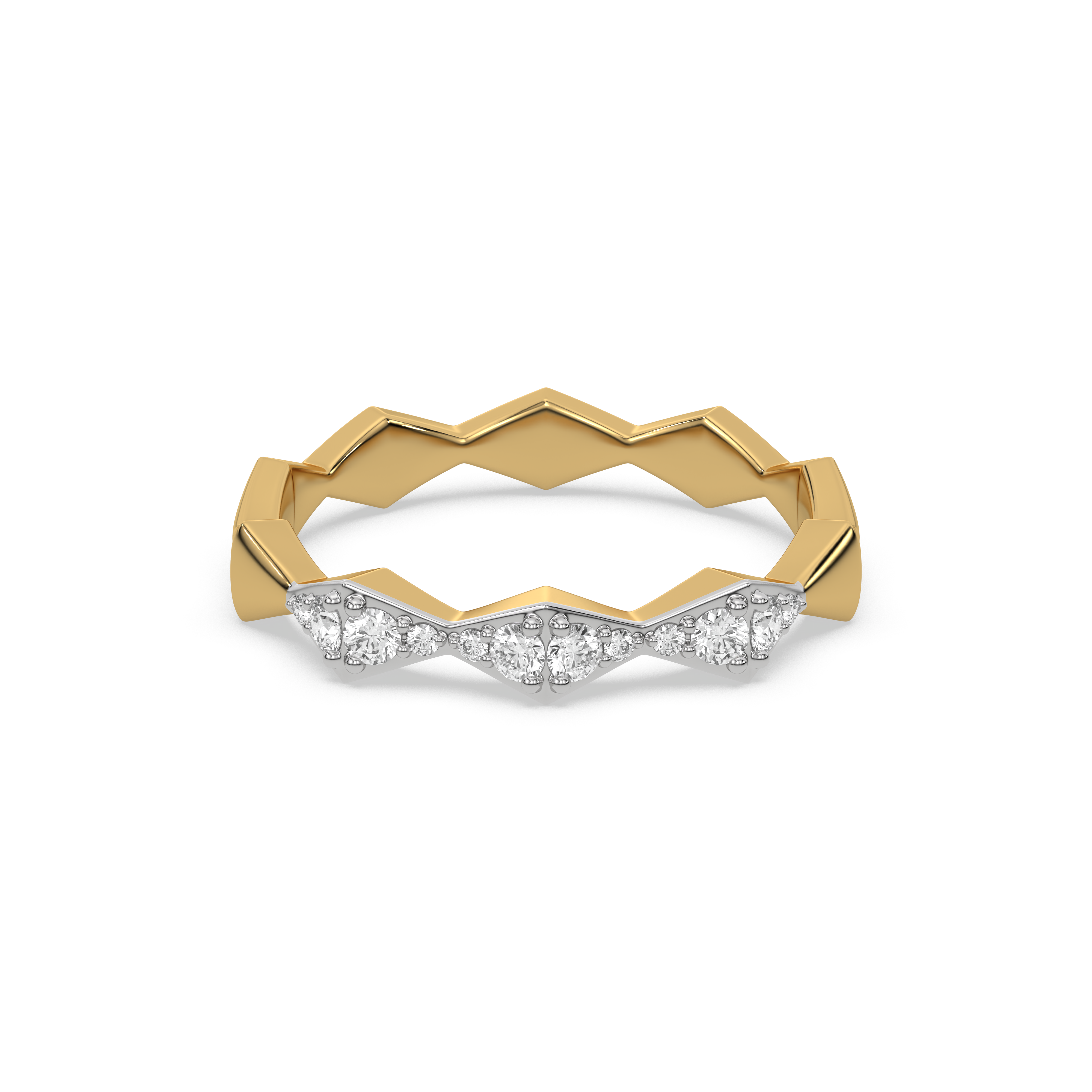 0.19ct Lab Grown Diamond Ring in 18kt Gold Vermeil