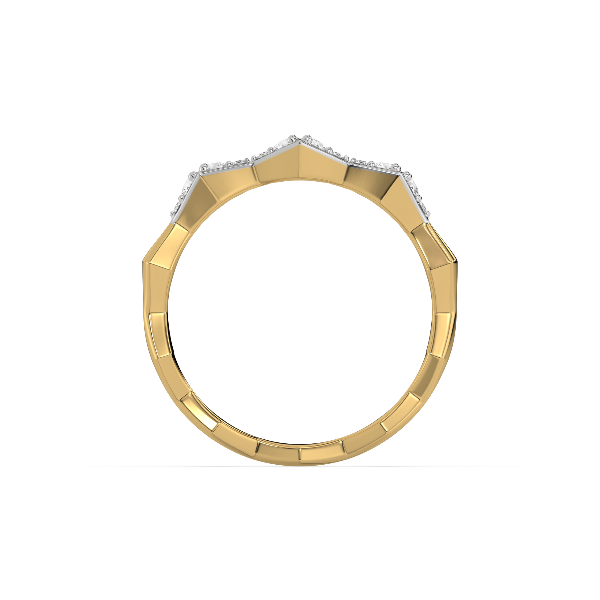 0.19ct Lab Grown Diamond Ring in 18kt Gold Vermeil