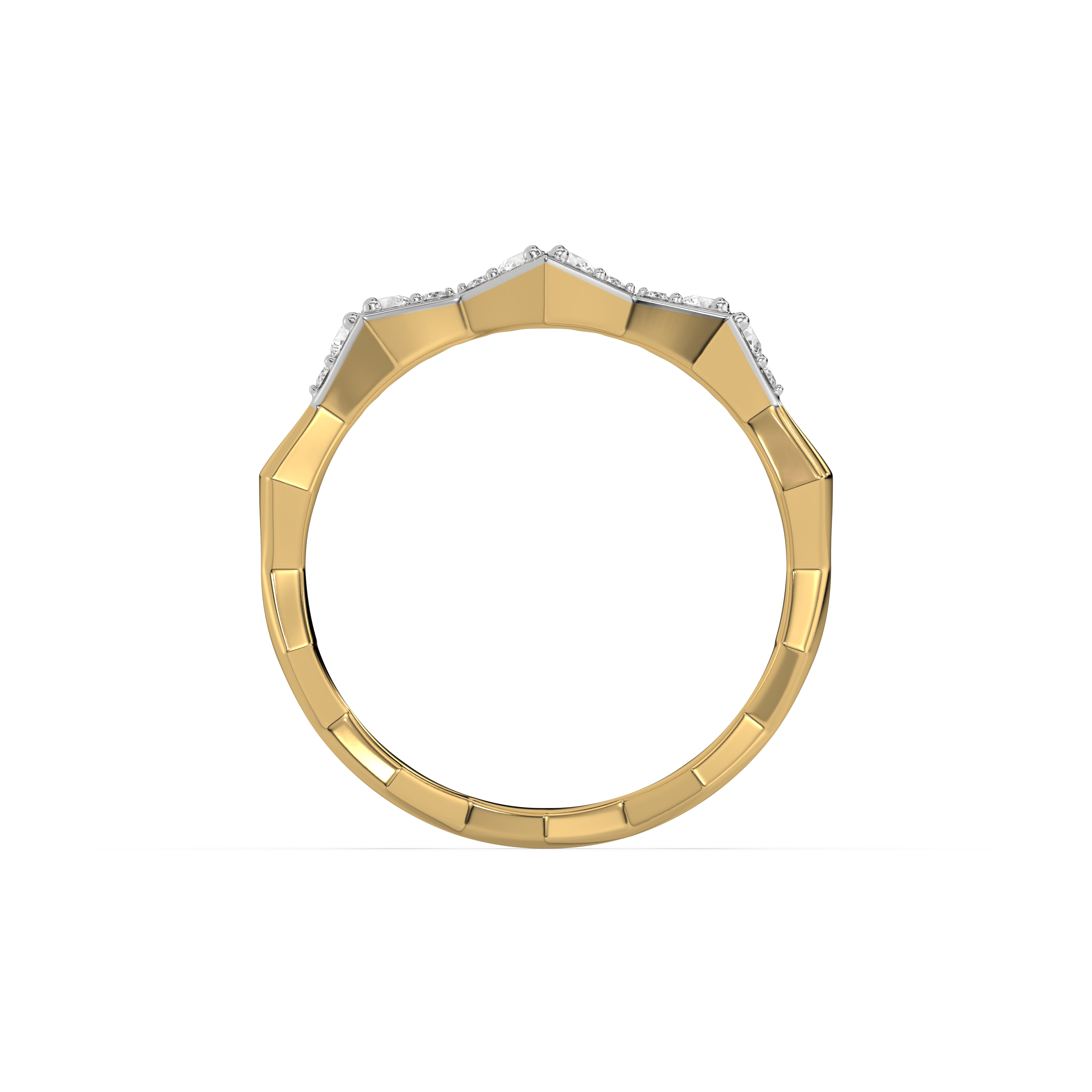 0.19ct Lab Grown Diamond Ring in 18kt Gold Vermeil