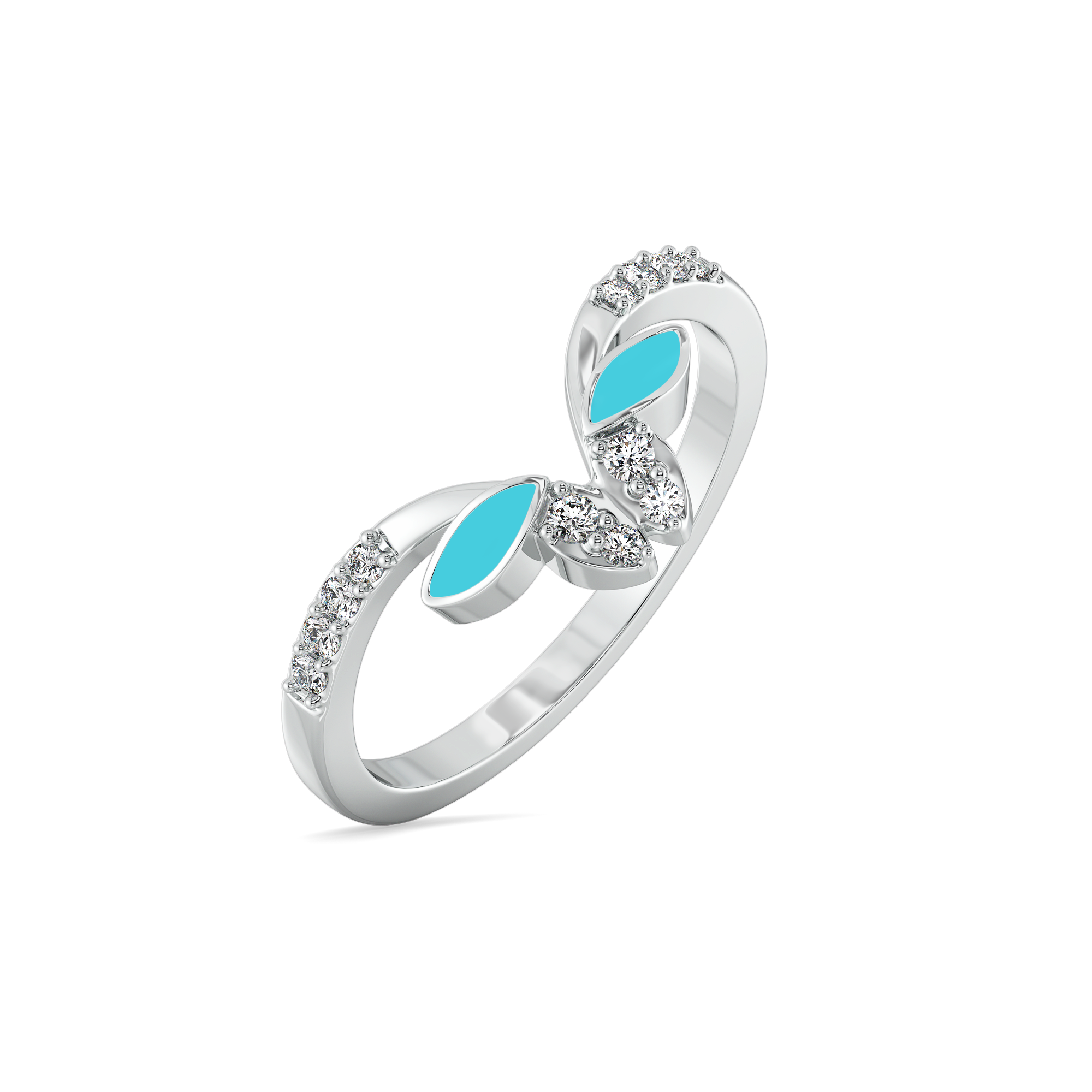 0.13ct Lab Grown Diamond Ring in 18kt Gold Vermeil