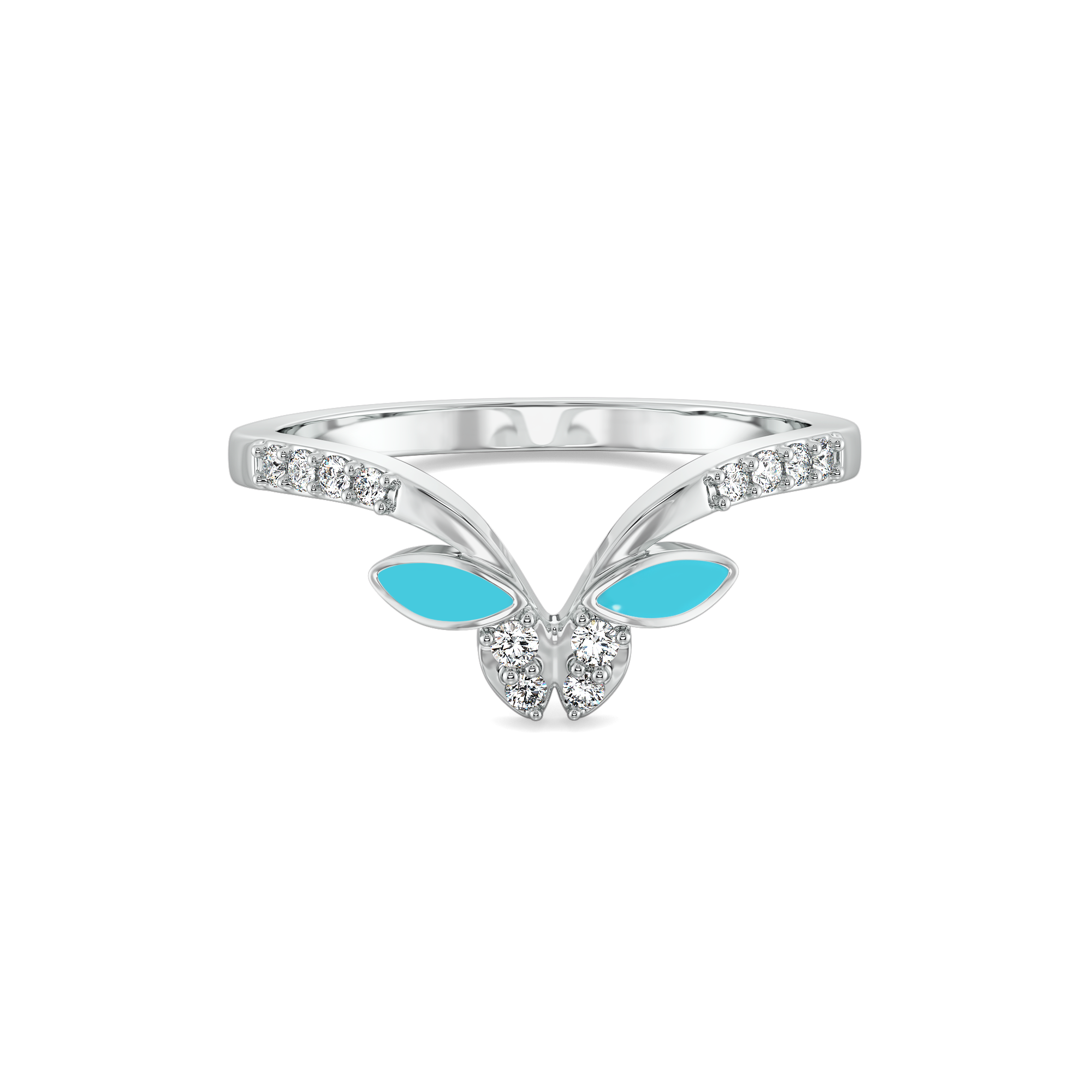 0.13ct Lab Grown Diamond Ring in 18kt Gold Vermeil