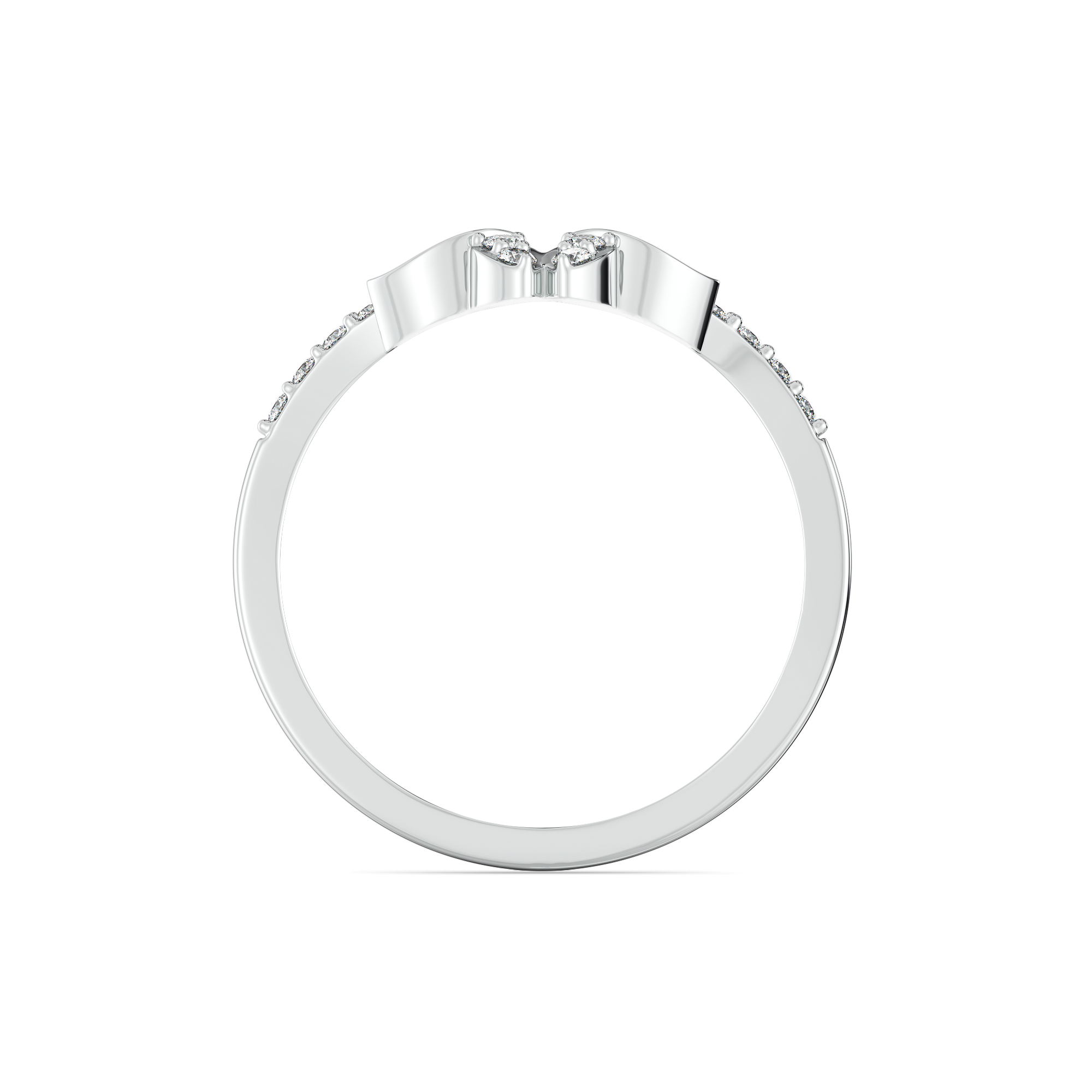 0.13ct Lab Grown Diamond Ring in 18kt Gold Vermeil