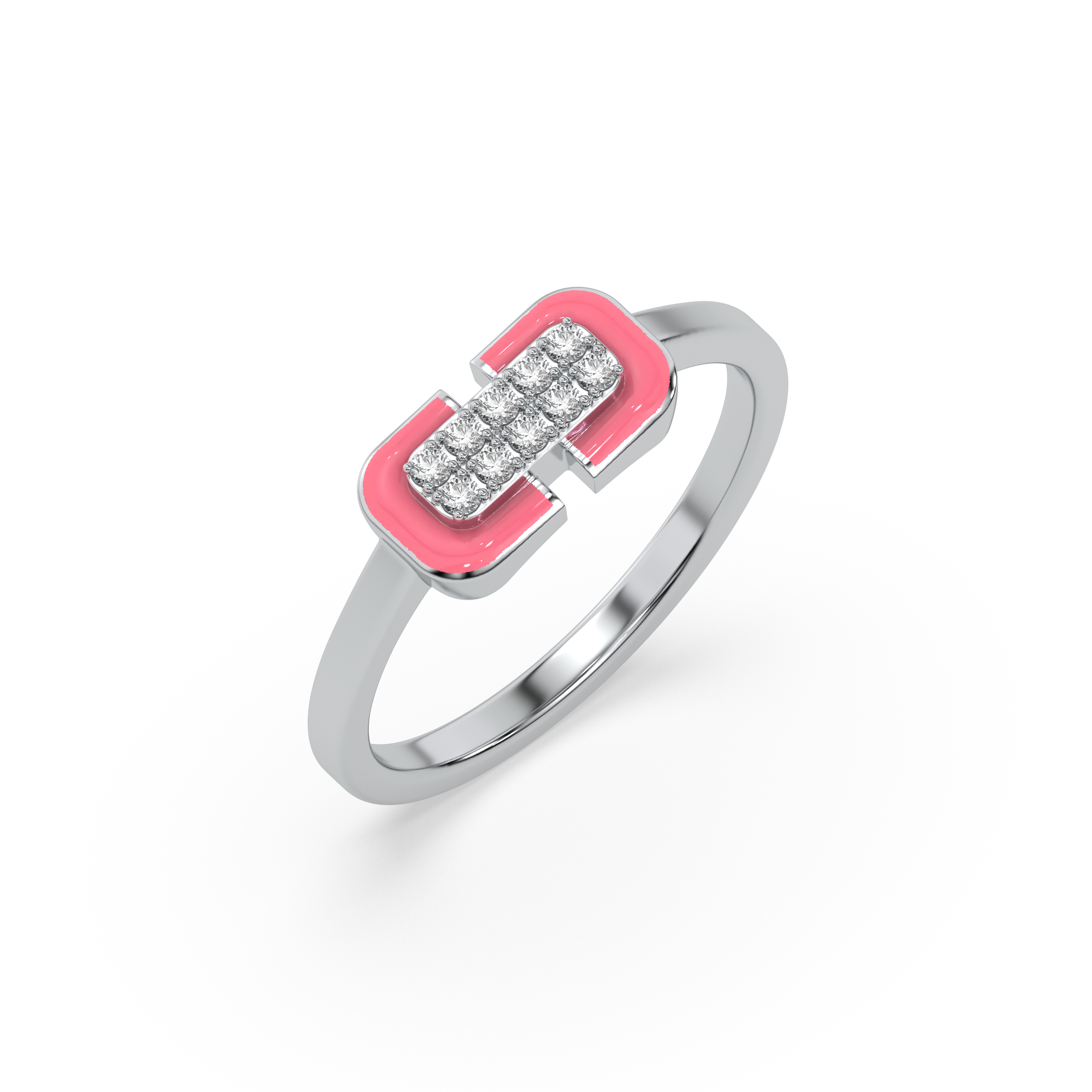 0.09ct Lab Grown Diamond Ring in 18kt Gold Vermeil