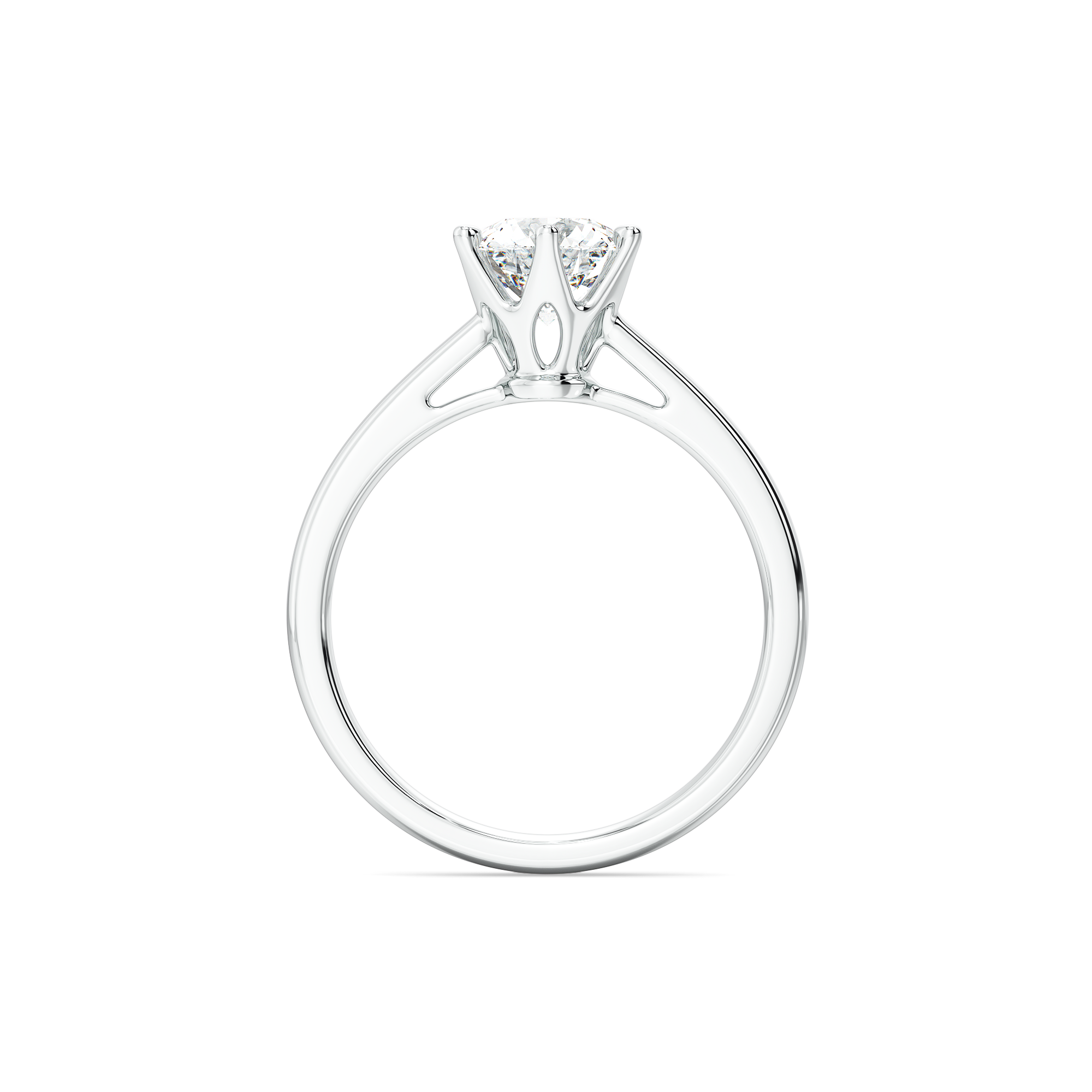 1ct Lab Grown Diamond Ring in 18kt Gold Vermeil