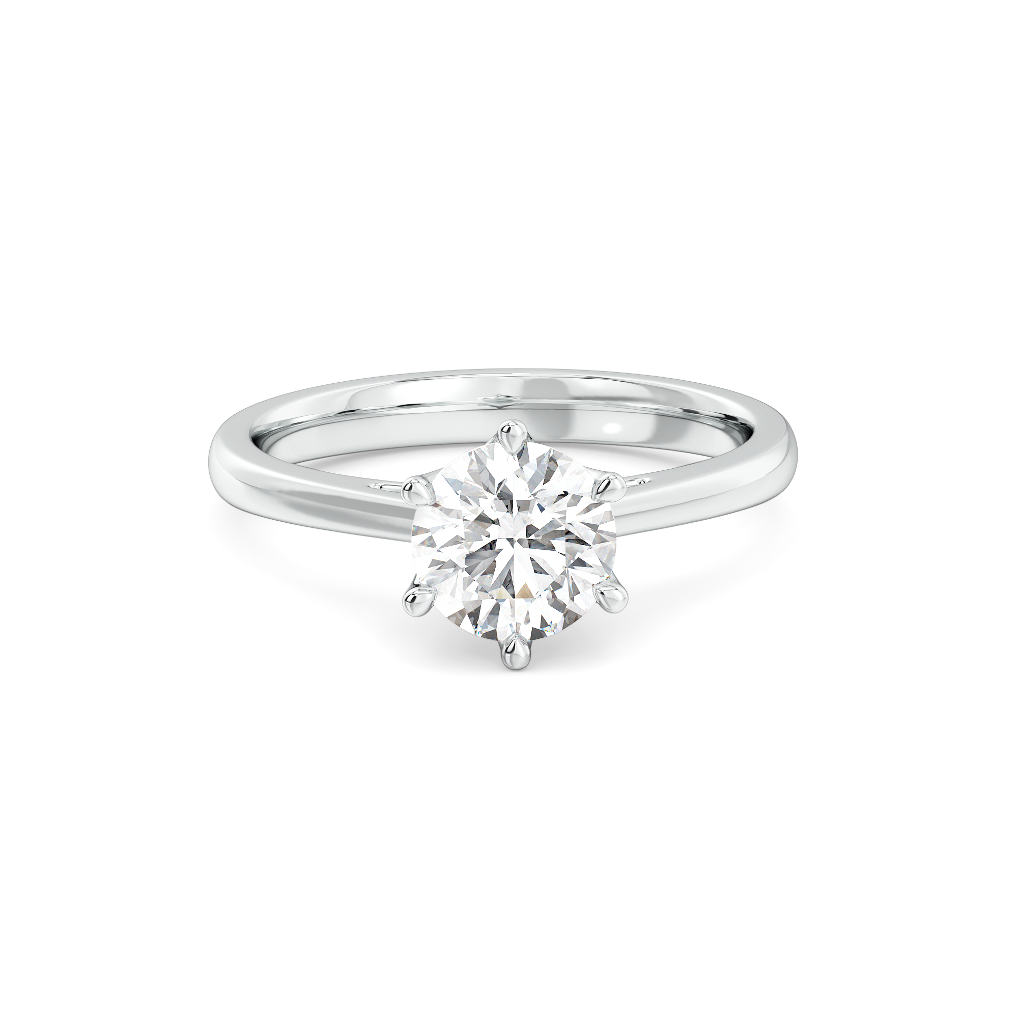1ct Lab Grown Diamond Ring in 18kt Gold Vermeil