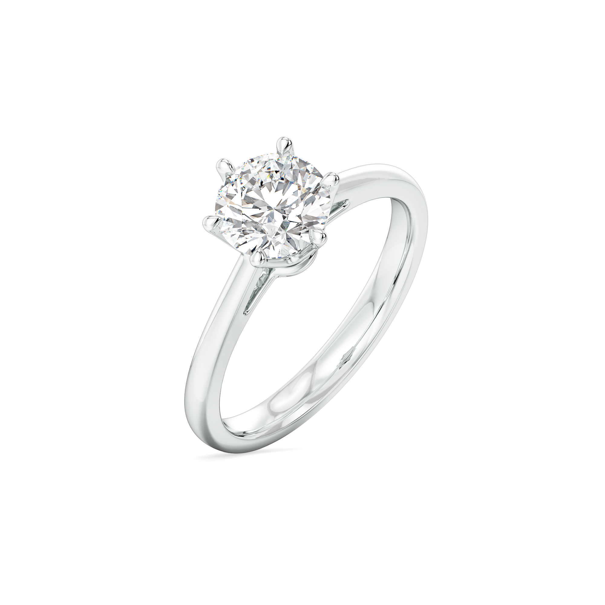1ct Lab Grown Diamond Ring in 18kt Gold Vermeil