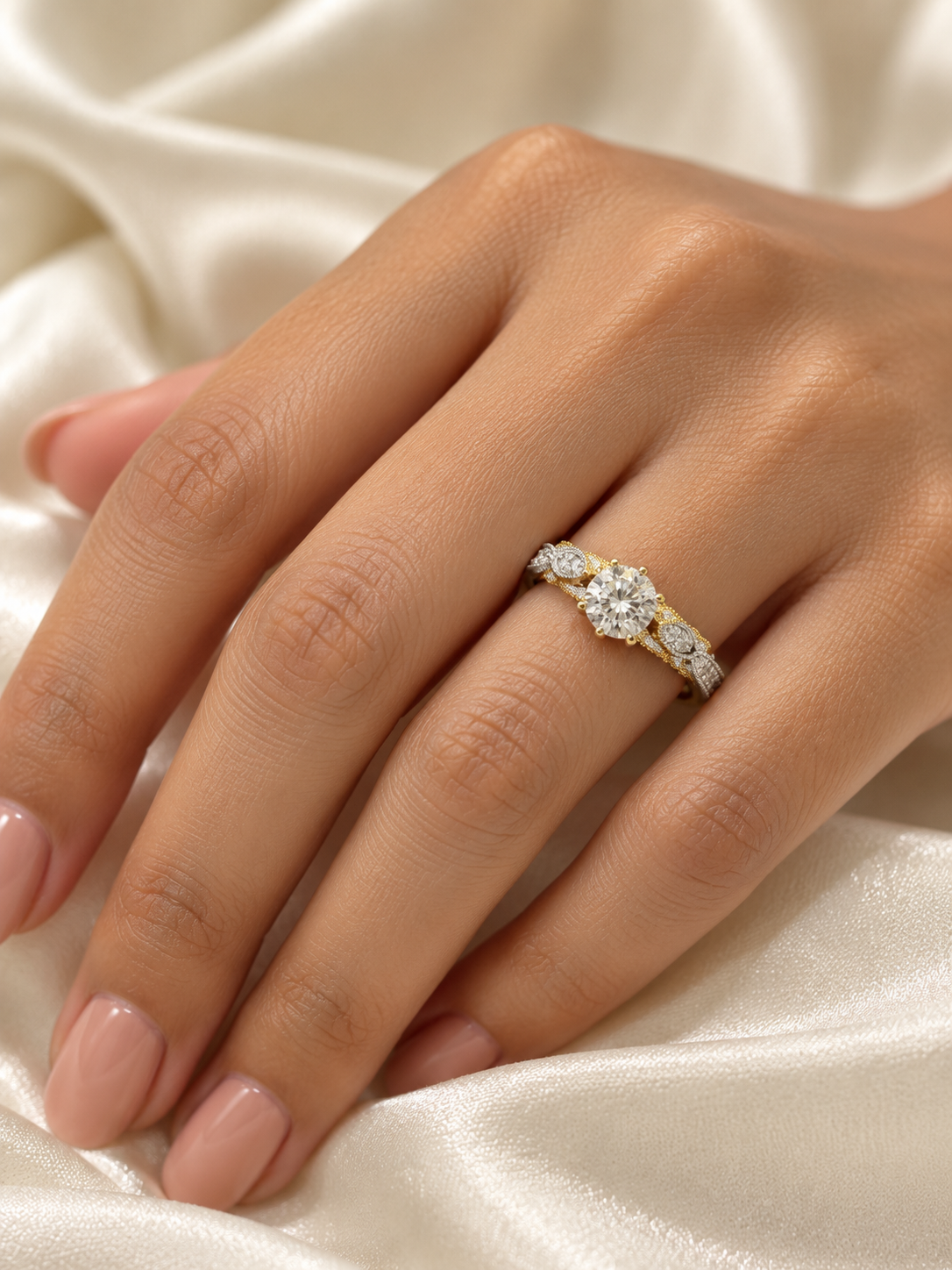 Hadley Vintage Lab Diamond Ring