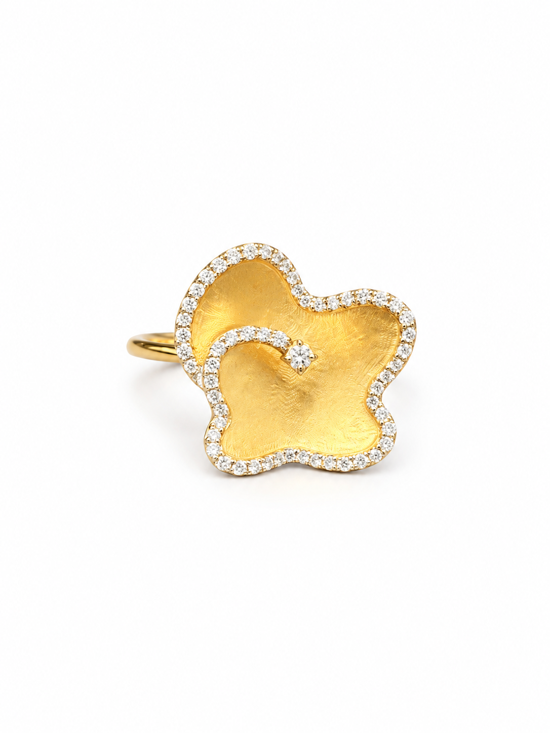 Lucille Garnet Lab Diamond Ring