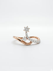 Maren Blaze Round Lab Diamond Pendant in 14K Rose Gold by Fiona Diamonds