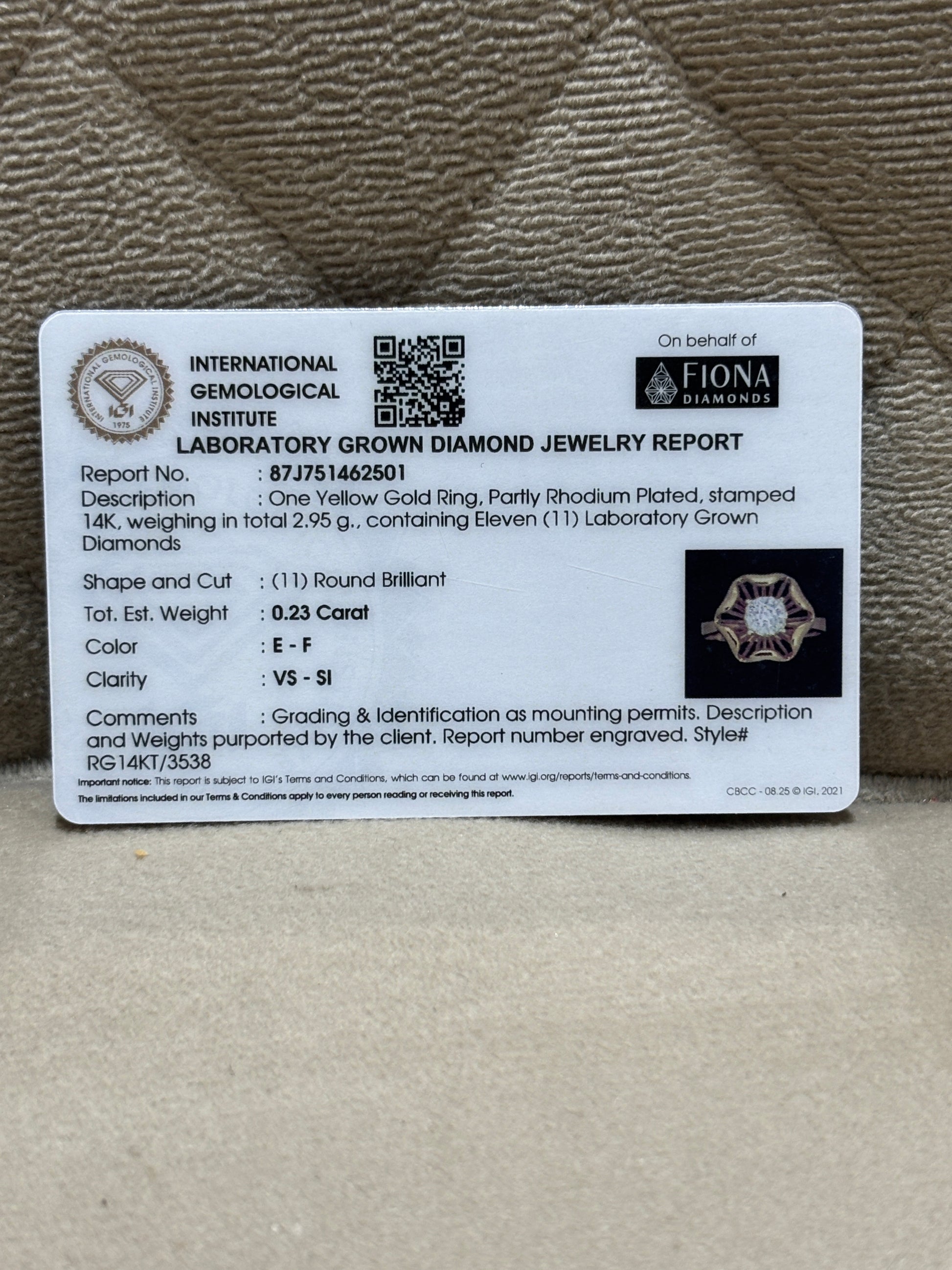 Avenelle Faye Lab Diamond Ring