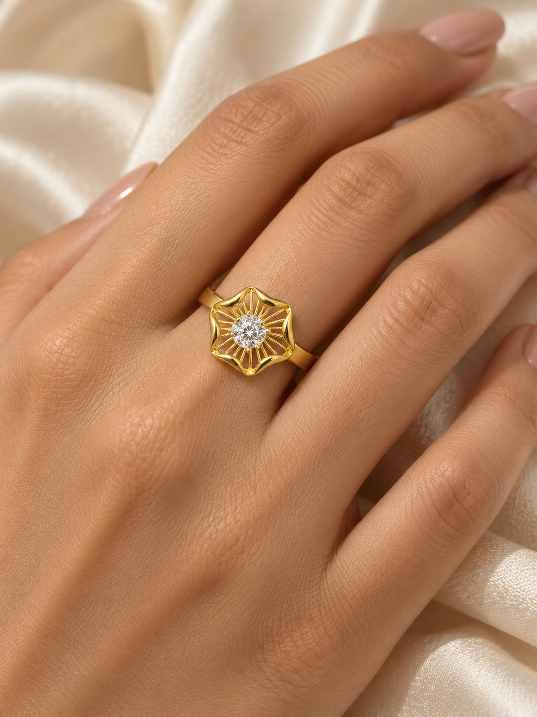 Cordelia Maple Lab Diamond Ring